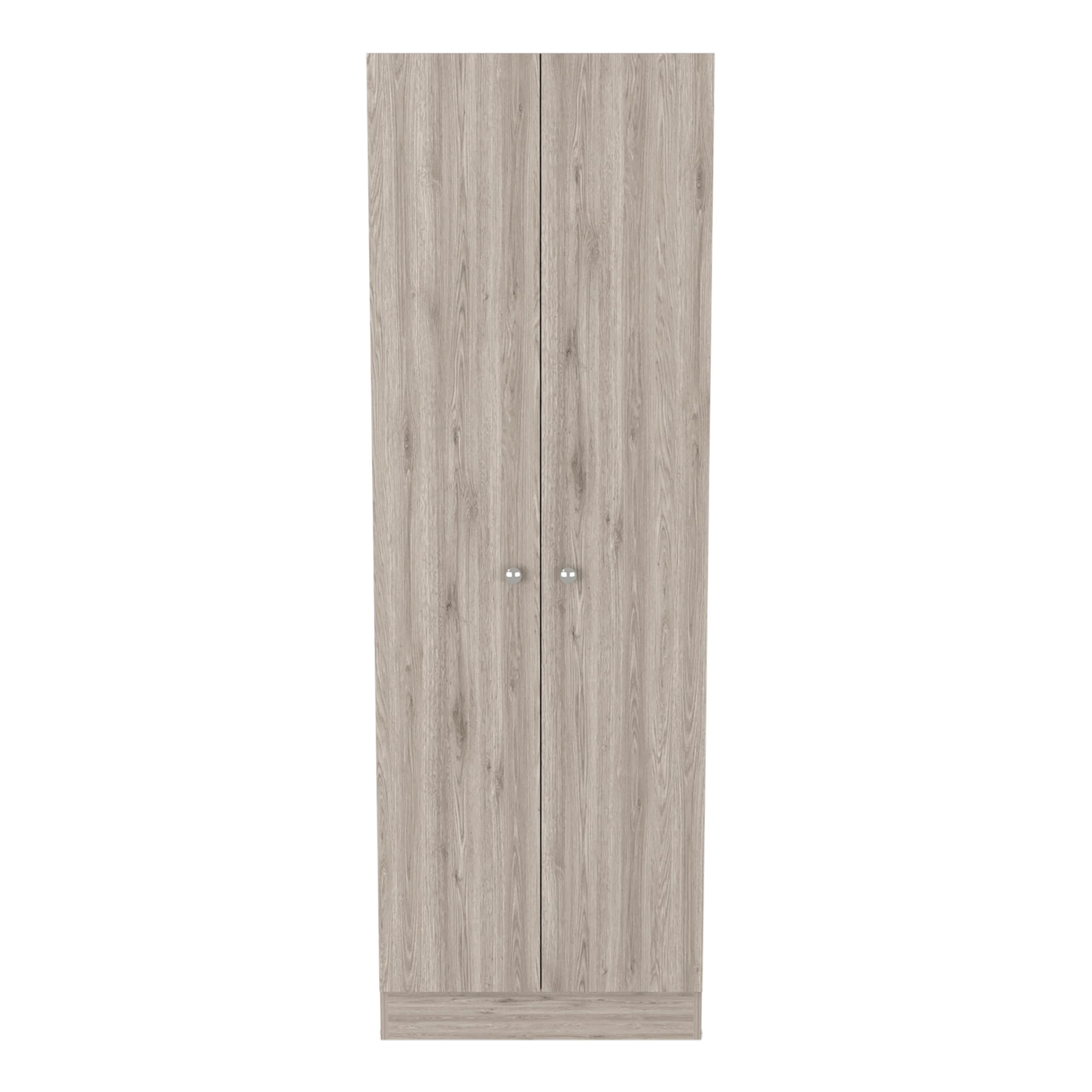 Tuhome 5-Shelf Double Door Pantry Cabinet with Multi-Storage, Light Gray - Perfect for Kitchen, Dining Room, and Home Organization