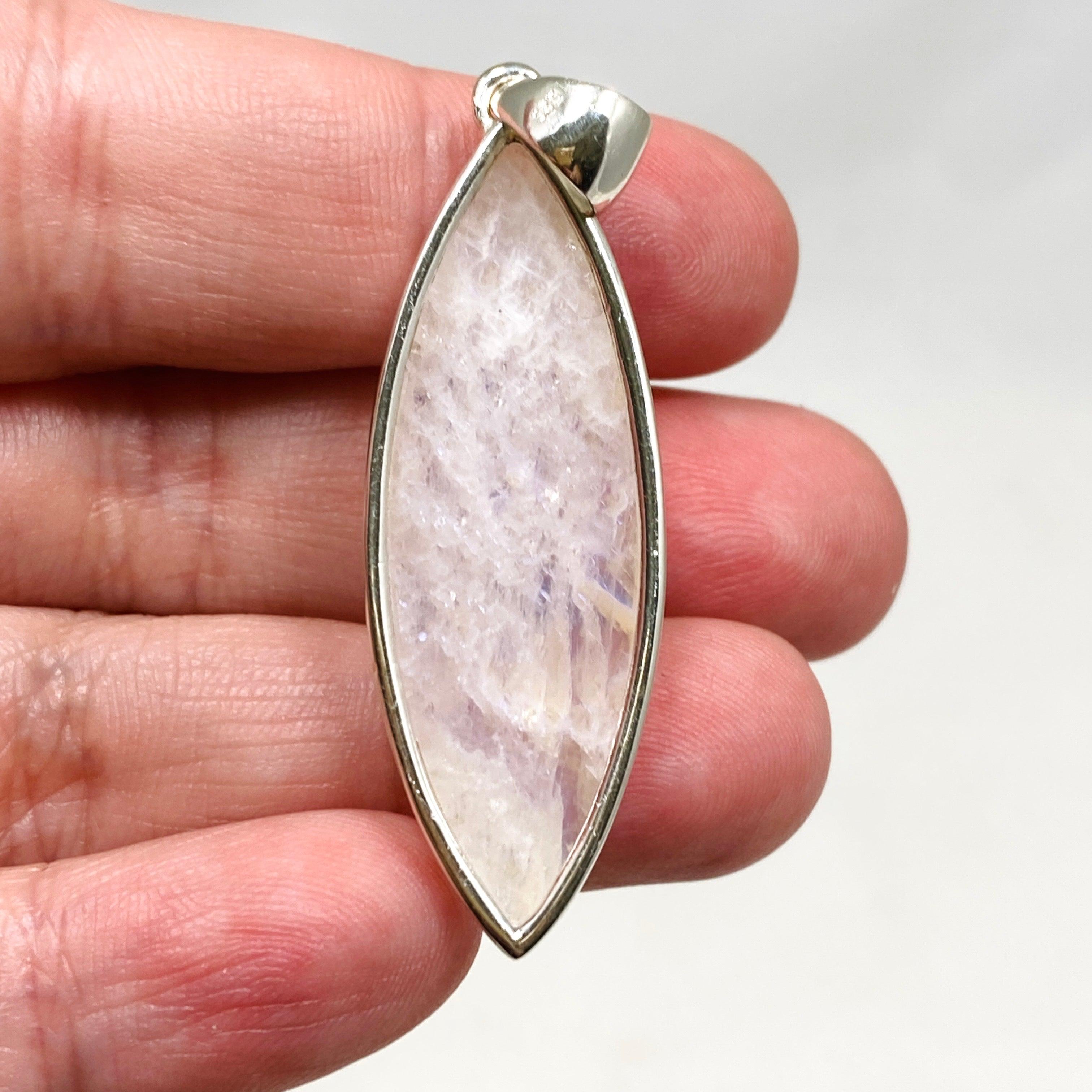 Moonstone Marquise Pendant Necklace KPGJ4255 - Elegant Gemstone Jewelry for Women, Perfect for Weddings & Special Occasions