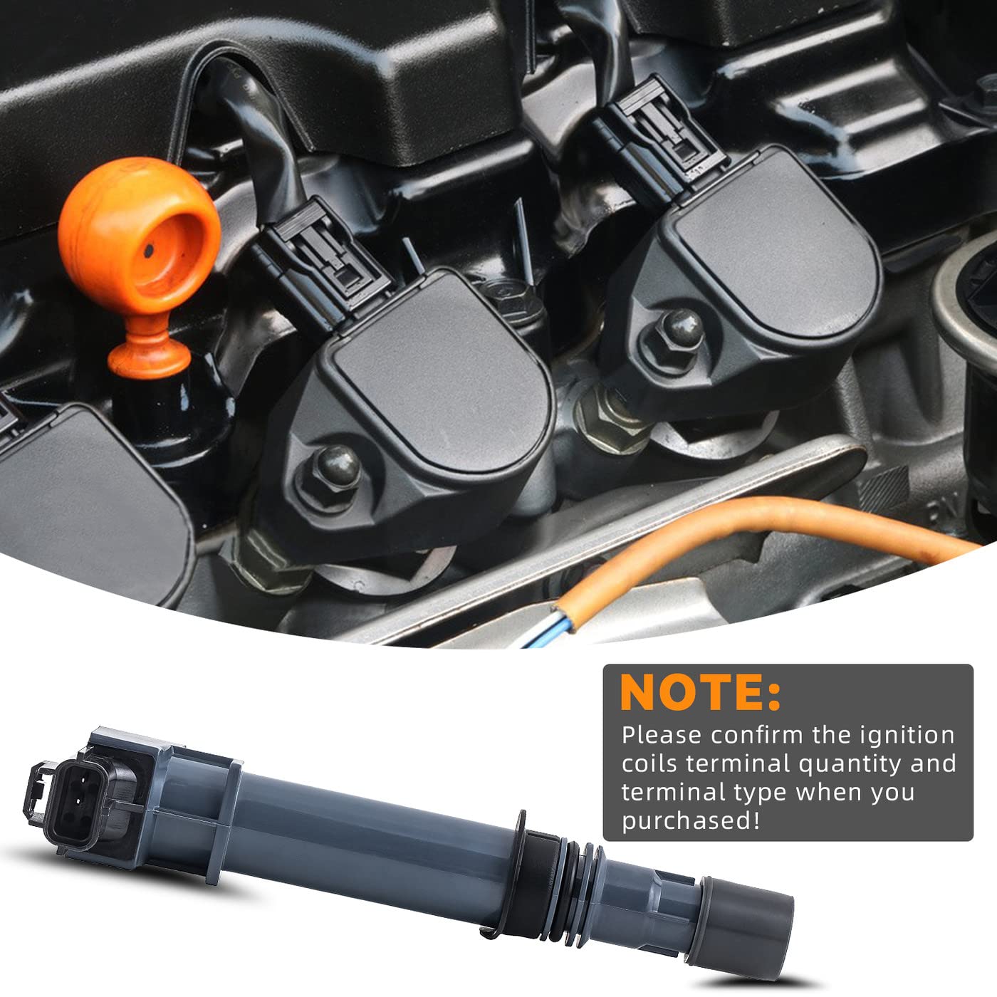 High-Performance Ignition Coil Pack for Dodge Dakota, Durango, Nitro, Ram 1500 & Jeep Commander, Liberty, Grand Cherokee - 3.7L V6 Engine Replacement (6-Piece Set) - Perfect for Off-Roading, Daily Commuting & Engine Performance Upgrades