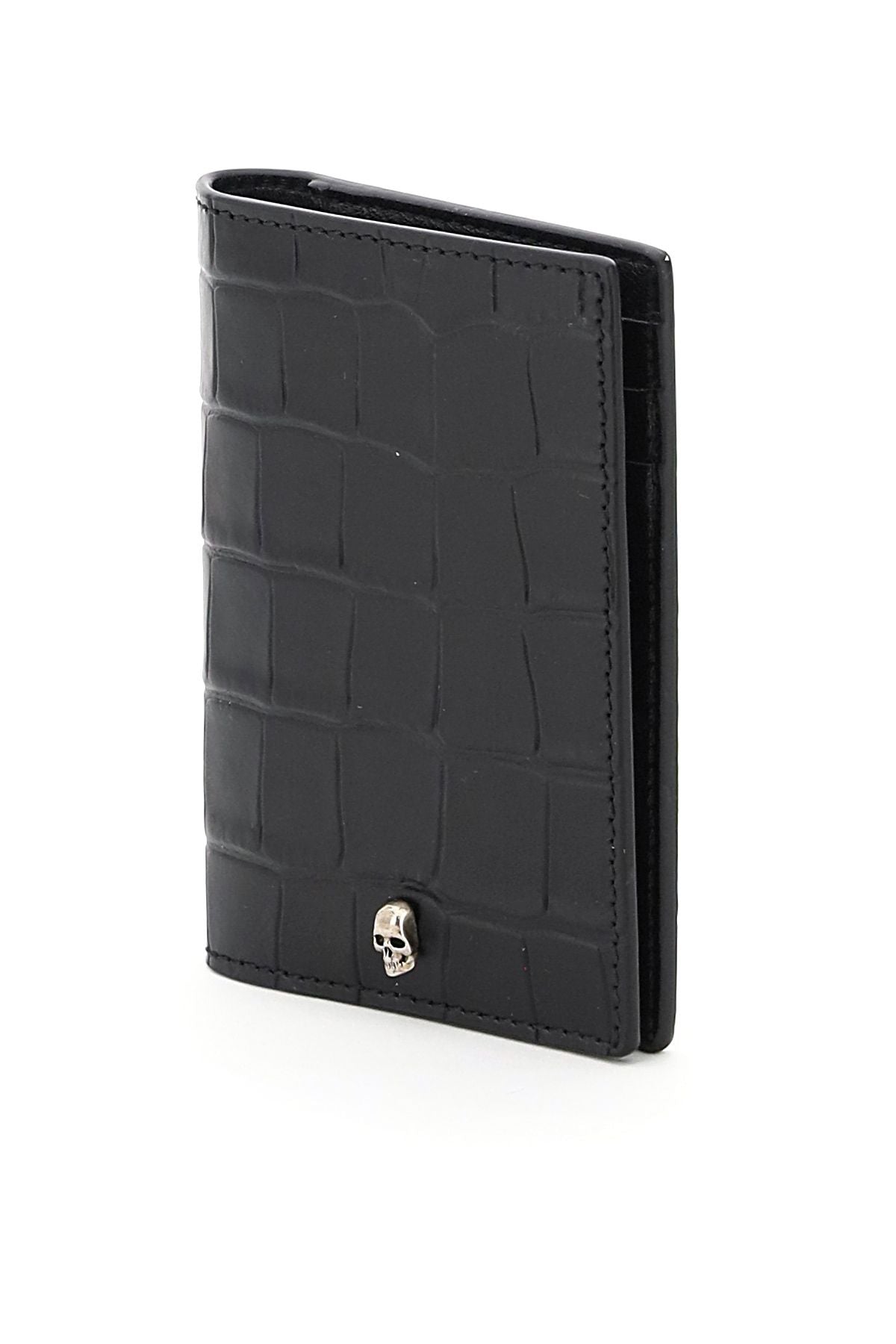 Premium Croc Black Pocket Organizer - Compact & Durable Wallet for Men & Women | Perfect for Travel, Work & Everyday Use