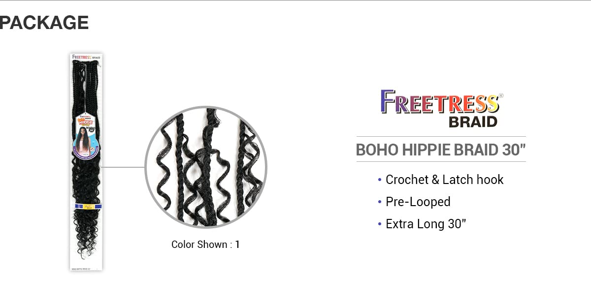 FreeTress Synthetic Hair Crochet Braids 30