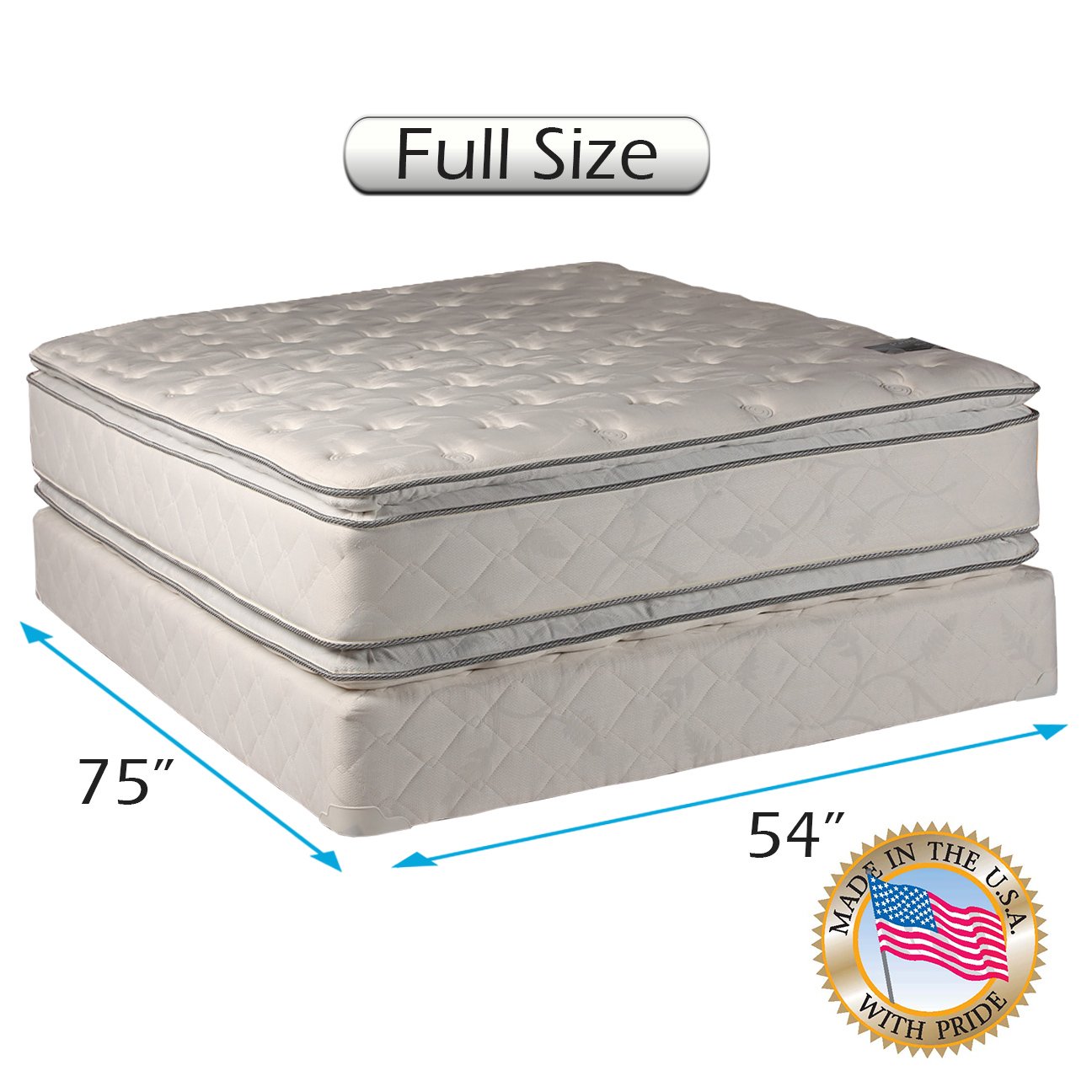 Princess Plush PillowTop Mattress Set - Orthopedic Support for Better Sleep