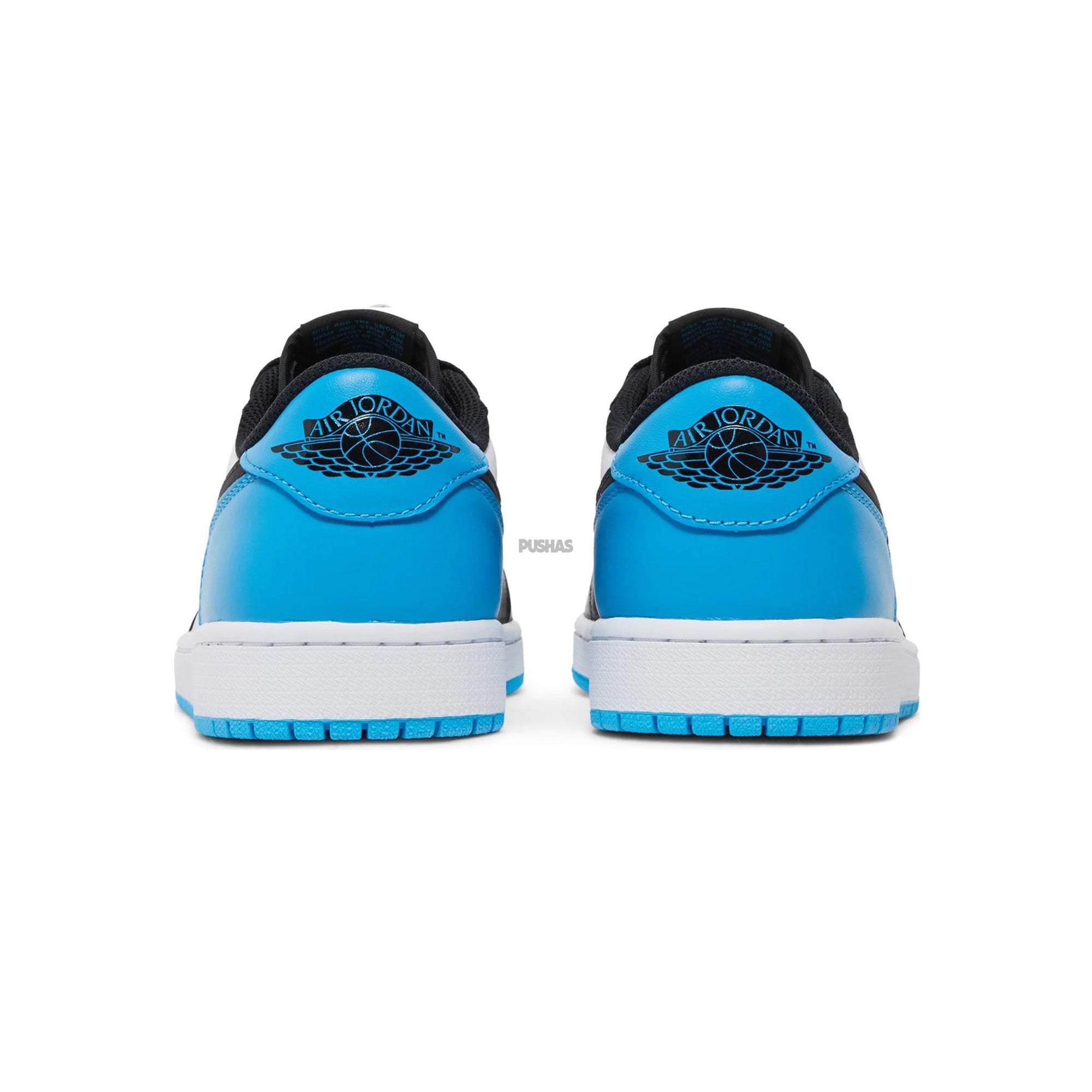 Air Jordan 1 Retro Low OG 'Black Dark Powder Blue' Sneakers (2022) - Men's Basketball Shoes for Casual Wear & Street Style Fashion