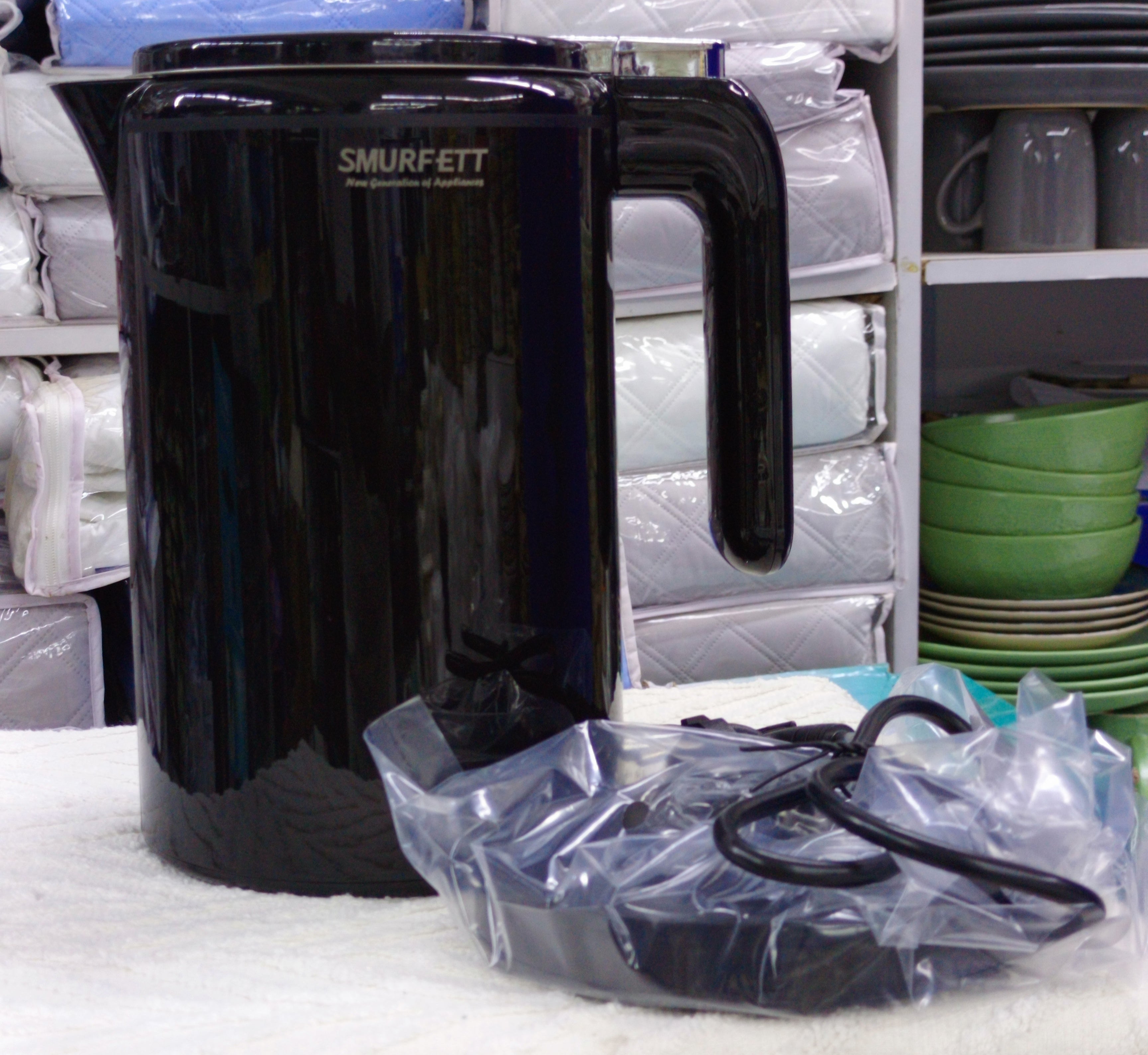 Smurfett Electric Kettle - Fast Boiling 1.7L Stainless Steel Water Kettle with Auto Shut-Off - Perfect for Tea, Coffee & Office Use