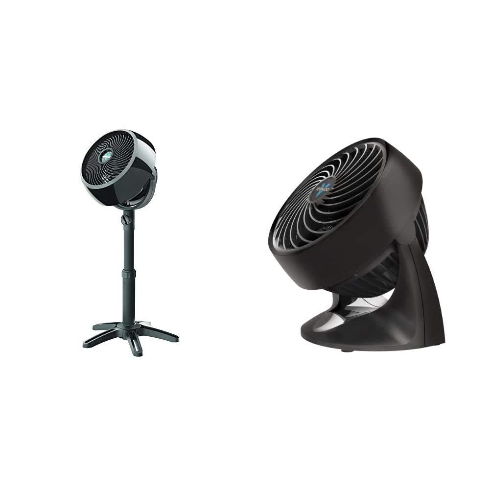 Vornado 7803 Large Pedestal Whole Room Air Circulator Fan - Powerful 133 CFM for Bedroom, Living Room & Office - Quiet Cooling with 3 Speeds - Energy Efficient Airflow for Year-Round Comfort