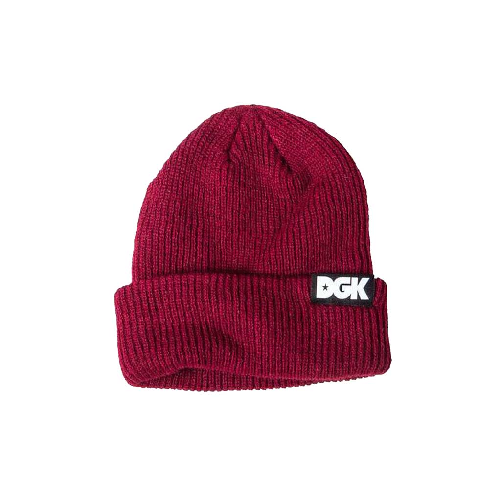 DGK Classic Beanie Burgundy - Warm Winter Skull Cap for Men & Women - Perfect for Skiing, Snowboarding & Outdoor Activities