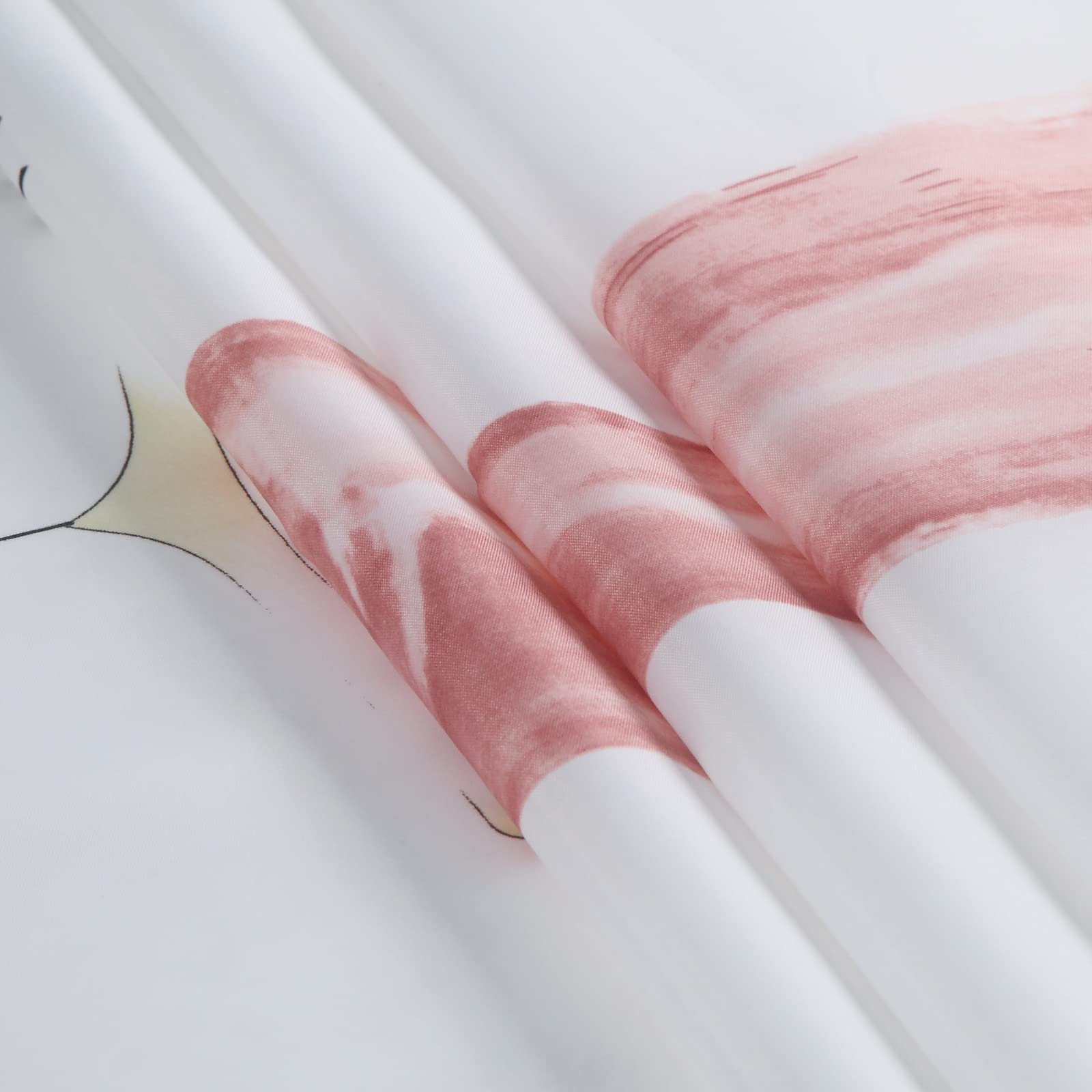 Elegant Pink Shower Curtain - Waterproof Polyester Fabric Bathroom Curtain with Stylish Print, 72x78 Inches - Perfect for Modern Bathrooms, Guest Baths & Spa-Like Showers