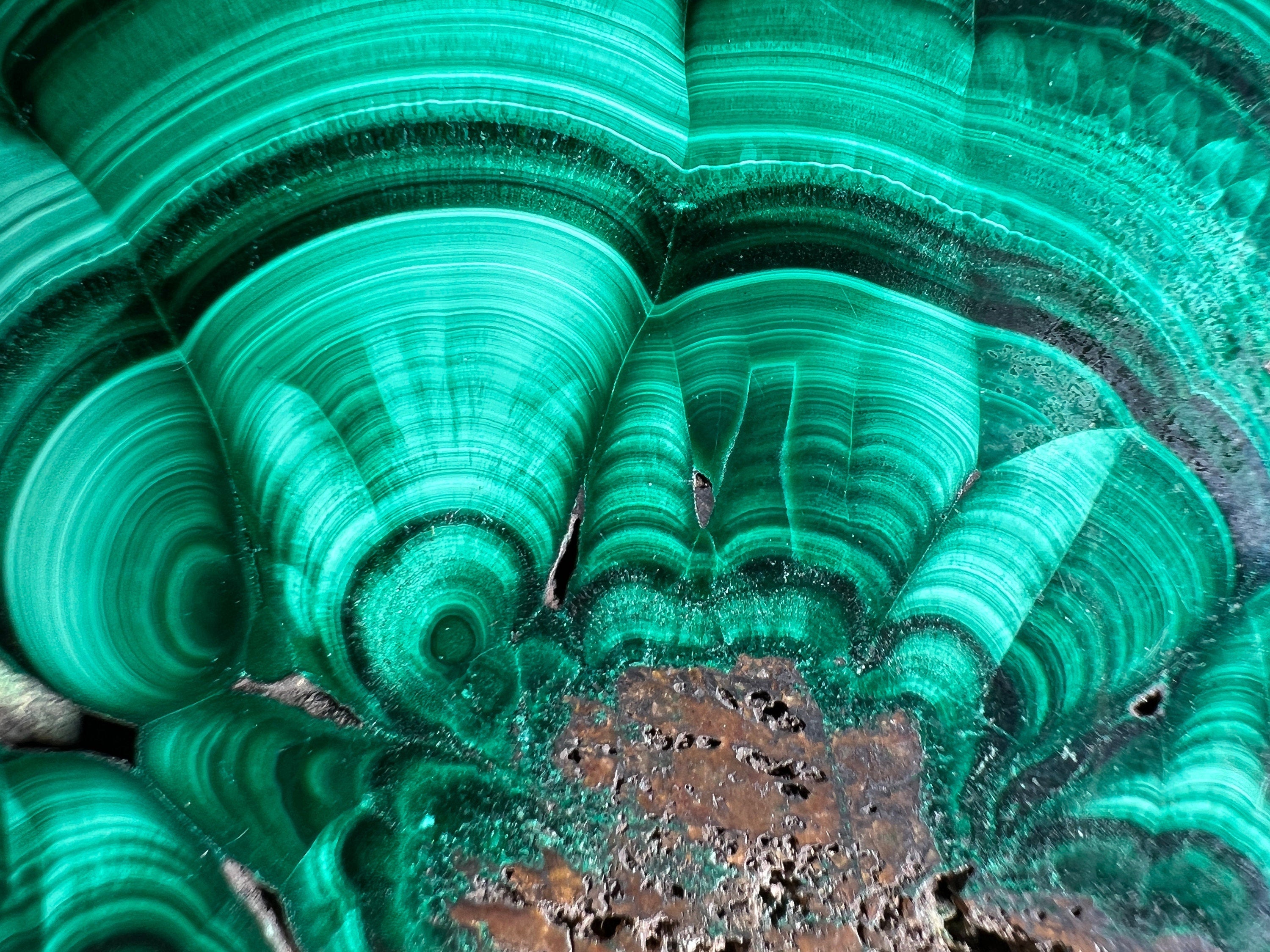 Natural Green Malachite Crystal Slab - Premium Stone for Jewelry Making, Unique Spiritual Gift, Home & Office Decor (50396) | Healing Crystal for Meditation, Feng Shui & Energy Work