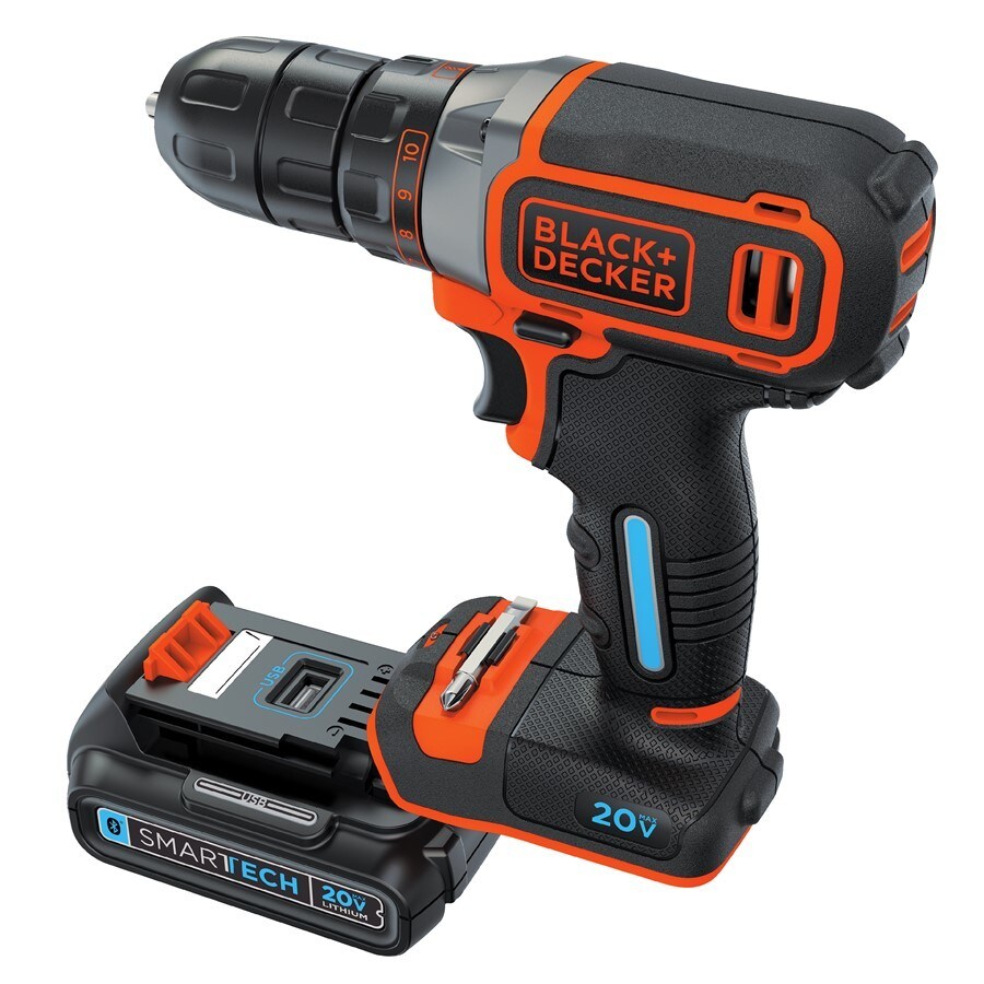 BLACK + DECKER BDCDDBT120C 20V Max Lithium Cordless Drill Driver - Powerful Single Speed Electric Screwdriver for DIY Projects, Home Repairs & Construction Work