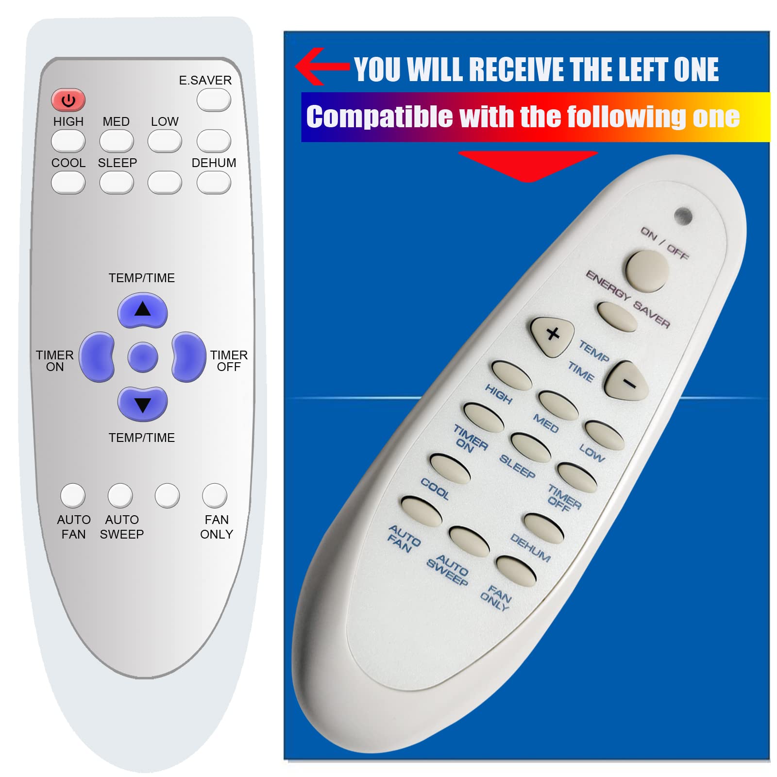 Haier Amana Air Conditioner Replacement Remote Control 0010400092 - Compatible with Various Models, Perfect for Home and Office Cooling Needs