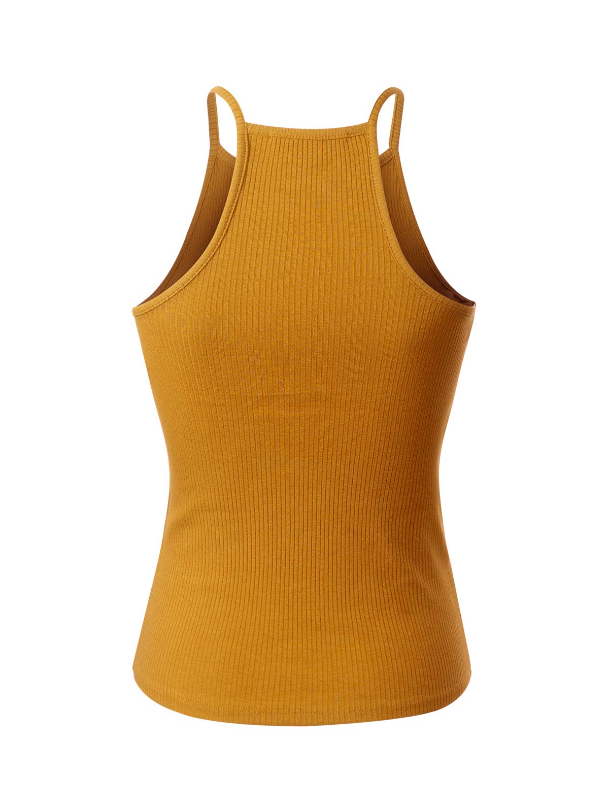 MixMatchy Women's Ribbed High Neck Tank Top - Casual Basic Activewear for Yoga, Gym & Everyday Wear