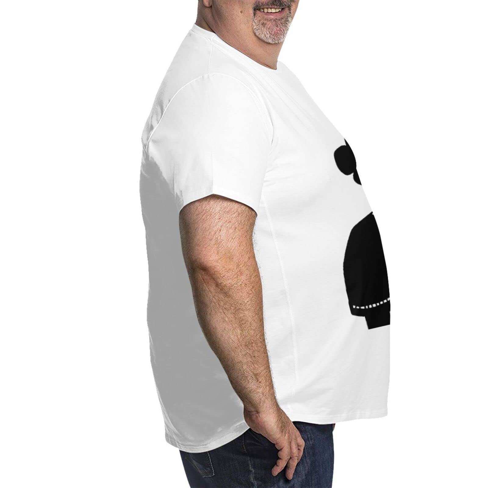 Lil Darkie Oversized Cotton T-Shirt for Men - Big & Tall Short Sleeve Tee - White Casual Streetwear Top for Concerts, Skateboarding & Everyday Wear