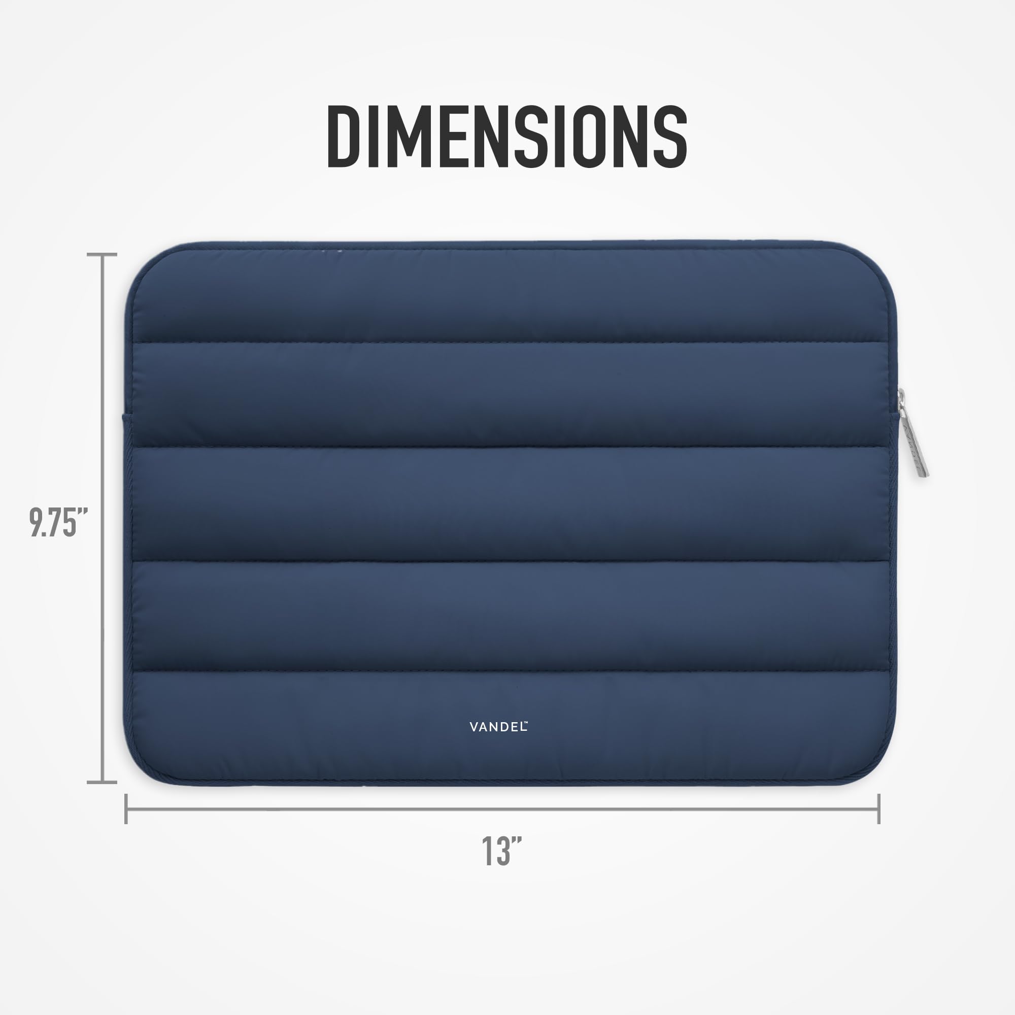 VANDEL The Original Puffy Laptop Sleeve Case - 13-14 Inch Protective Laptop Bag for MacBook Air/Pro 13/14, iPad Pro 12.9, HP, Dell, ASUS & More | Water-Resistant Computer Cover for Work, Travel & School
