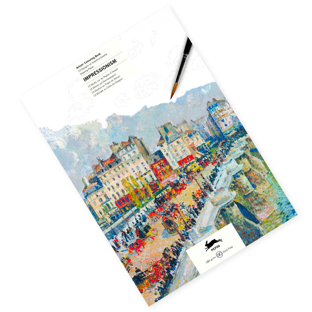 Impressionism Coloring Book for Adults - Relaxing & Creative Art Therapy with Famous Paintings | Perfect for Stress Relief, Mindfulness & Home Decor