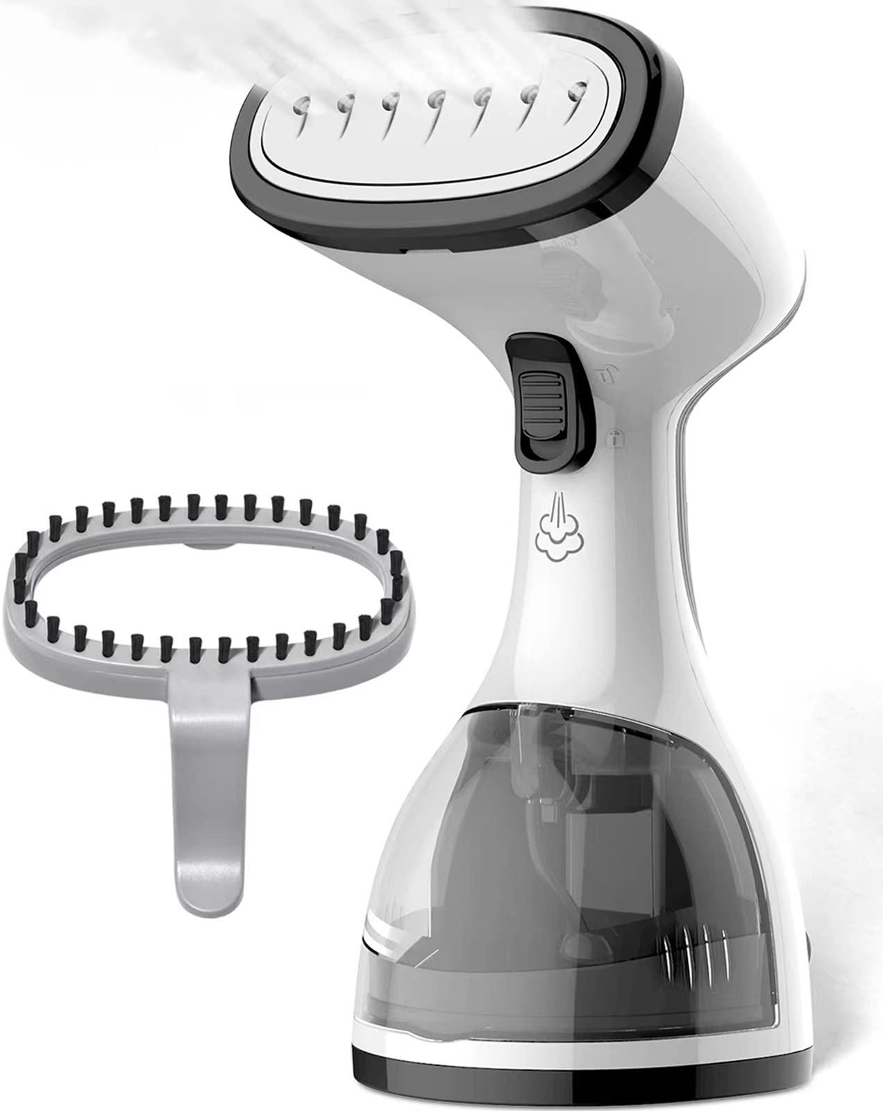 Kolohoso 1500W Handheld Clothes Steamer - Fast Heat Up, Portable Travel Garment Steamer with Upgraded Nozzle & 260ml Water Tank - Perfect for Wrinkles Removal at Home, Office, and Travel