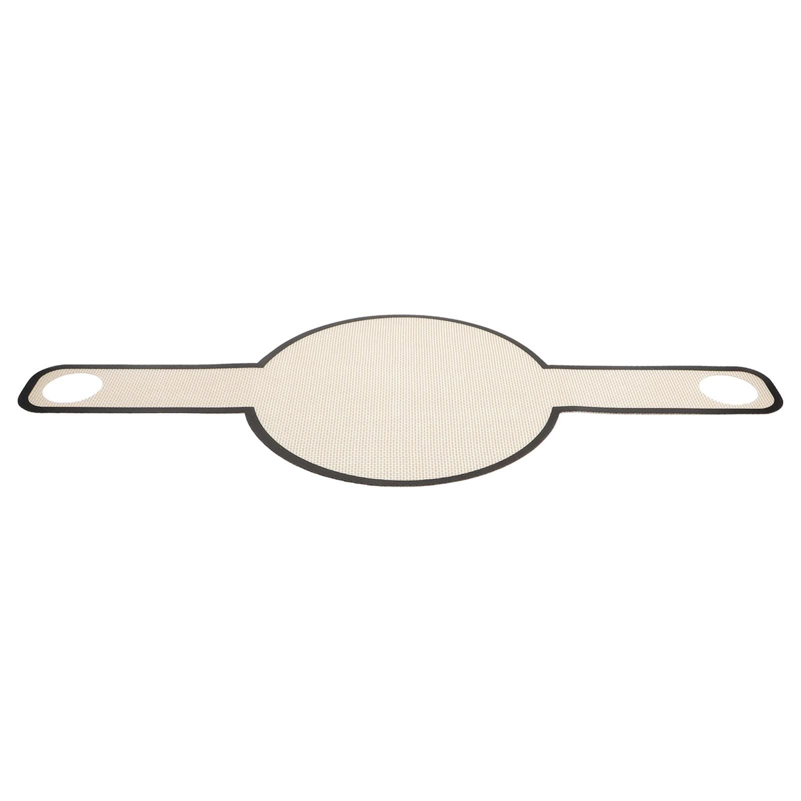 **Cabilock Heat-Resistant Glass Fiber Baking Mat for Oven Bread Making - Reusable Non-Stick Pastry Mat with Long Handles, Round Bread Baking Tool (Brown) - Perfect for Homemade Bread, Pizza, Cookies & Pastries**