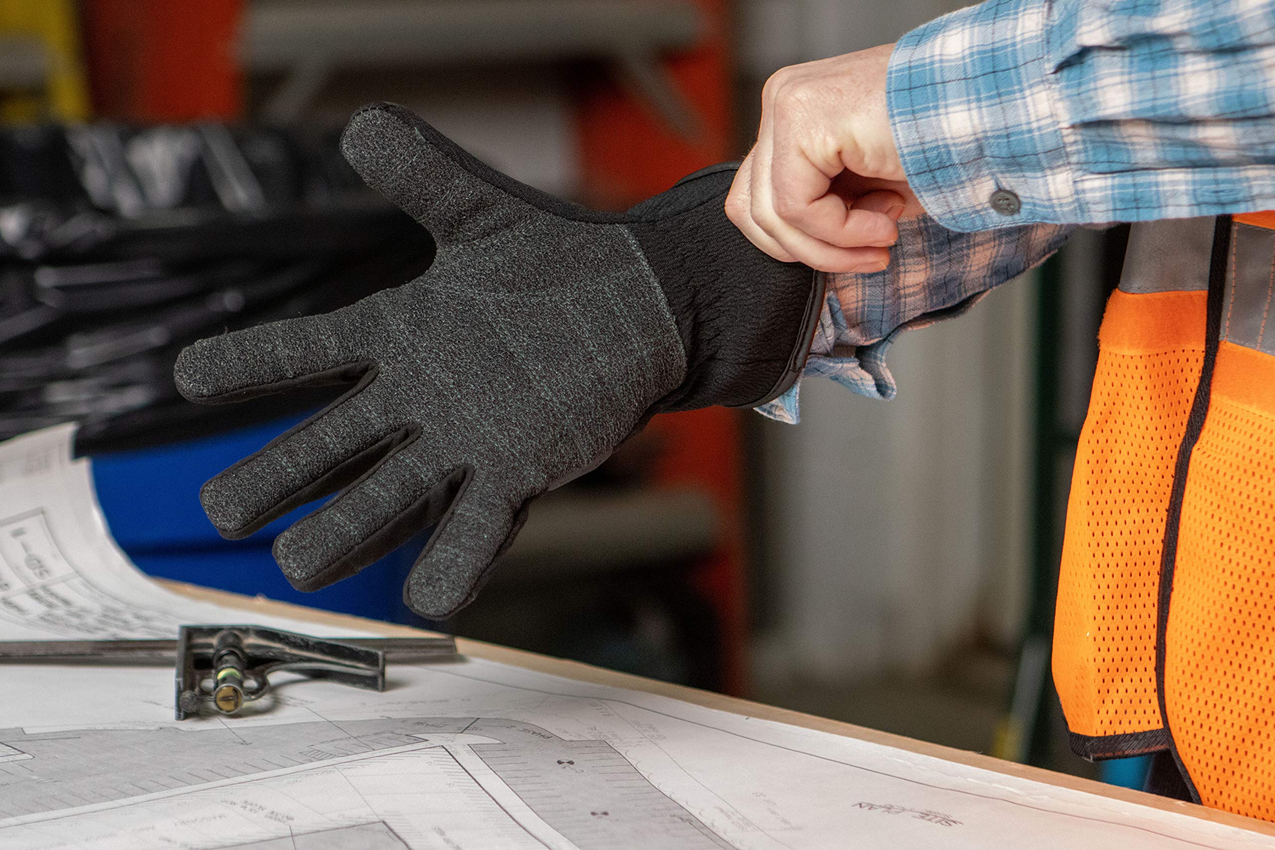 R-313 Extrication Gloves - Cut-Resistant Work Gloves with Impact Protection for Firefighters & First Responders - Large Size - Ideal for Rescue Operations & Emergency Situations