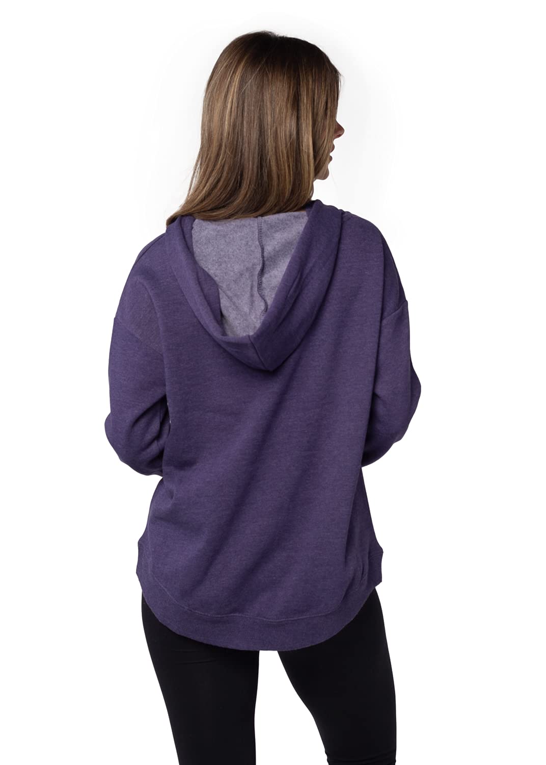 Chicka-D Women's Cozy Fleece Hoodie for Work from Home & Lounge - Soft Comfortable Pullover Sweatshirt for Remote Work, Relaxing & Casual Wear