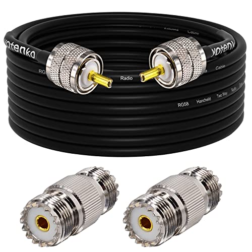 PL259 Cable + 2pcs SO239 Connectors