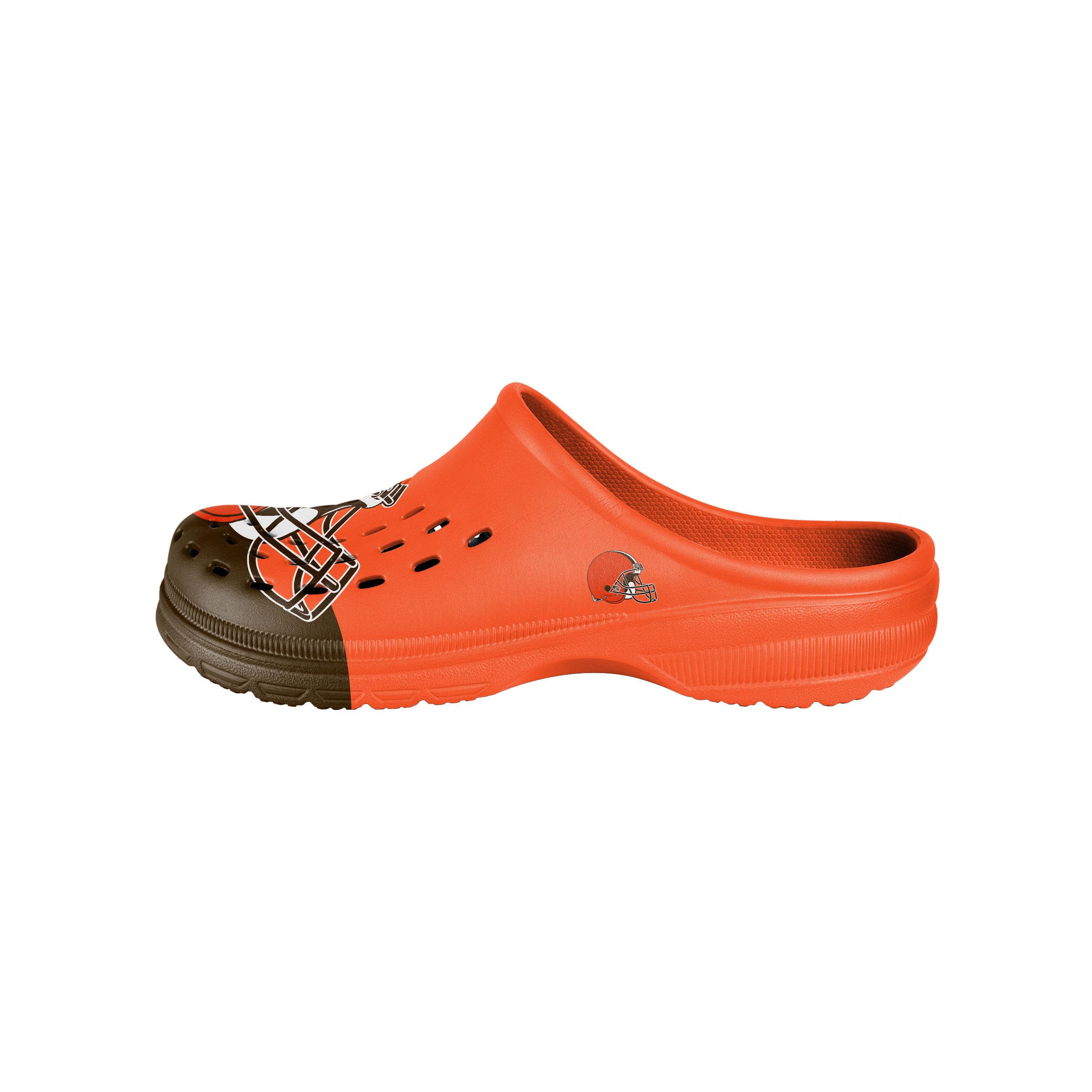 FOCO NFL Men's Big Splash Team Logo Solid Clogs - Comfortable Waterproof Slip-On Shoes for Beach, Pool, and Outdoor Activities