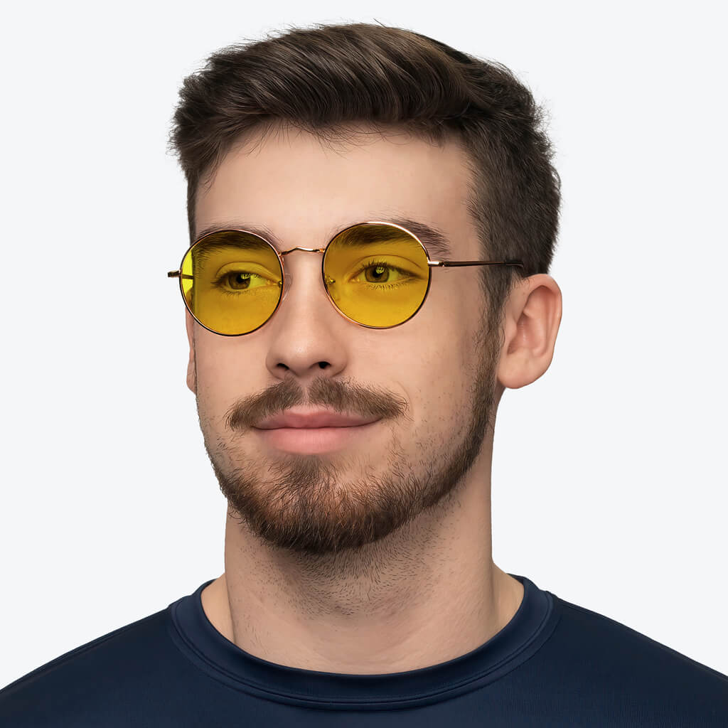DayMax Elton Gold Reading Glasses for Women & Men - Lightweight & Stylish Readers for Reading, Working & Computer Use
