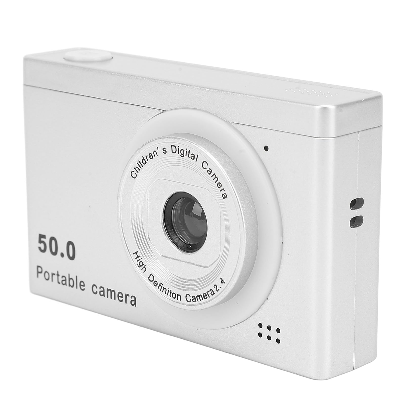 50MP HD 1080P Digital Camera with 8X Zoom - Dual Front & Rear Cameras with Special Filters for Kids Photography | Portable Travel Camera for Family Vacation, Birthday Party & School Activities (Silver)