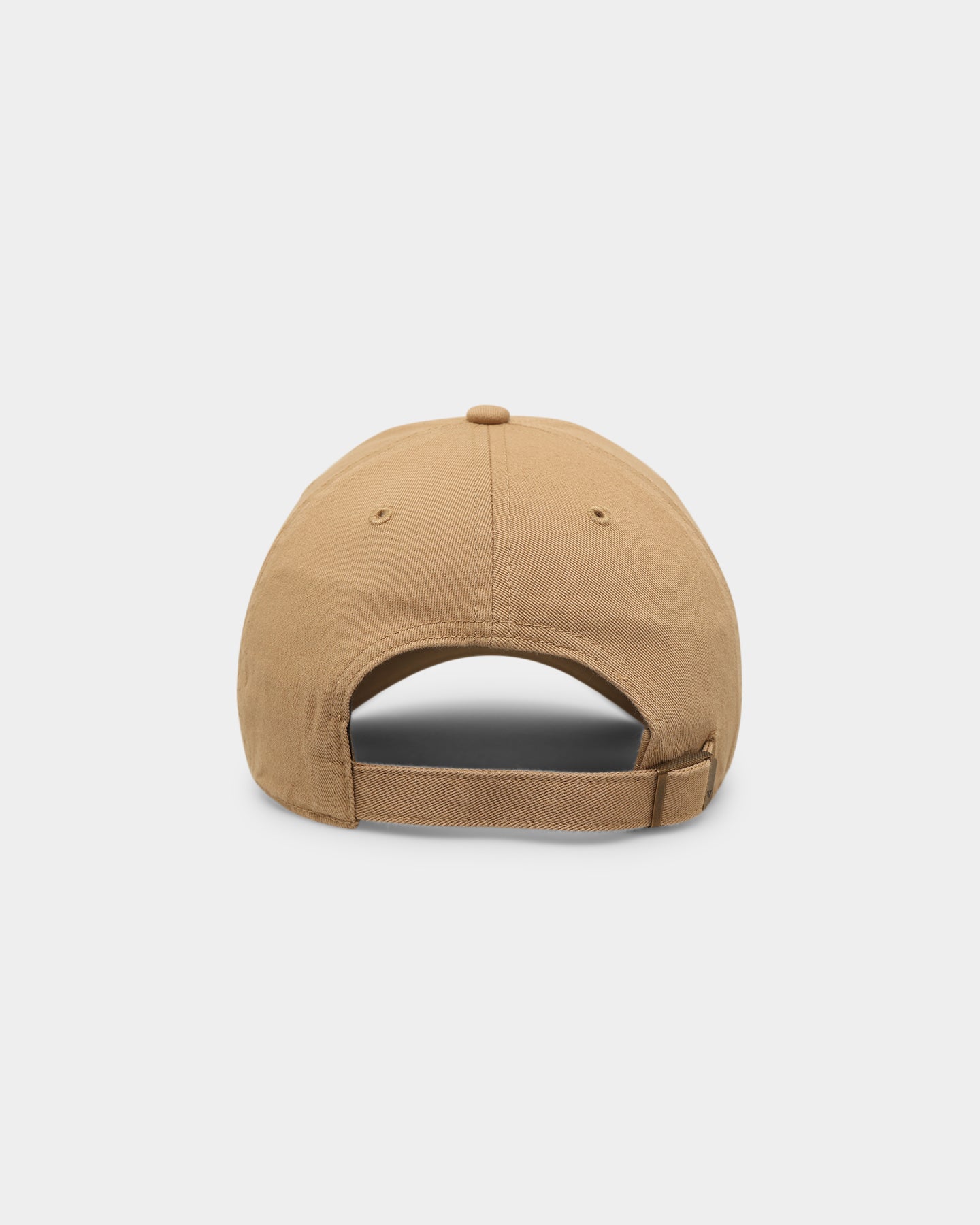 47 Brand Flat 47 Clean Up Strapback Hat - Adjustable Khaki Baseball Cap for Men & Women - Perfect for Outdoor Sports, Casual Wear and Sun Protection