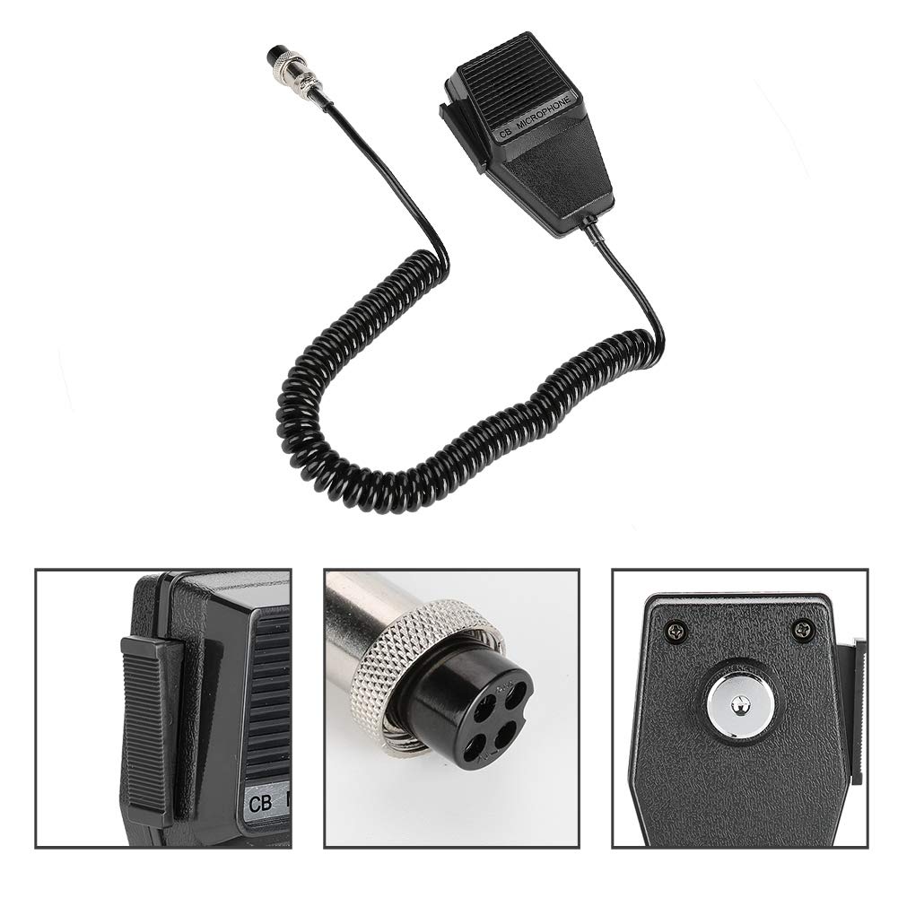 Handheld CB Radio Microphone - 4 Pin Walkie Talkie Hand Mic for Cobra PR240 PR245 PR350 PR375 PR550 - Perfect for Truckers, Off-Roading & Emergency Communication