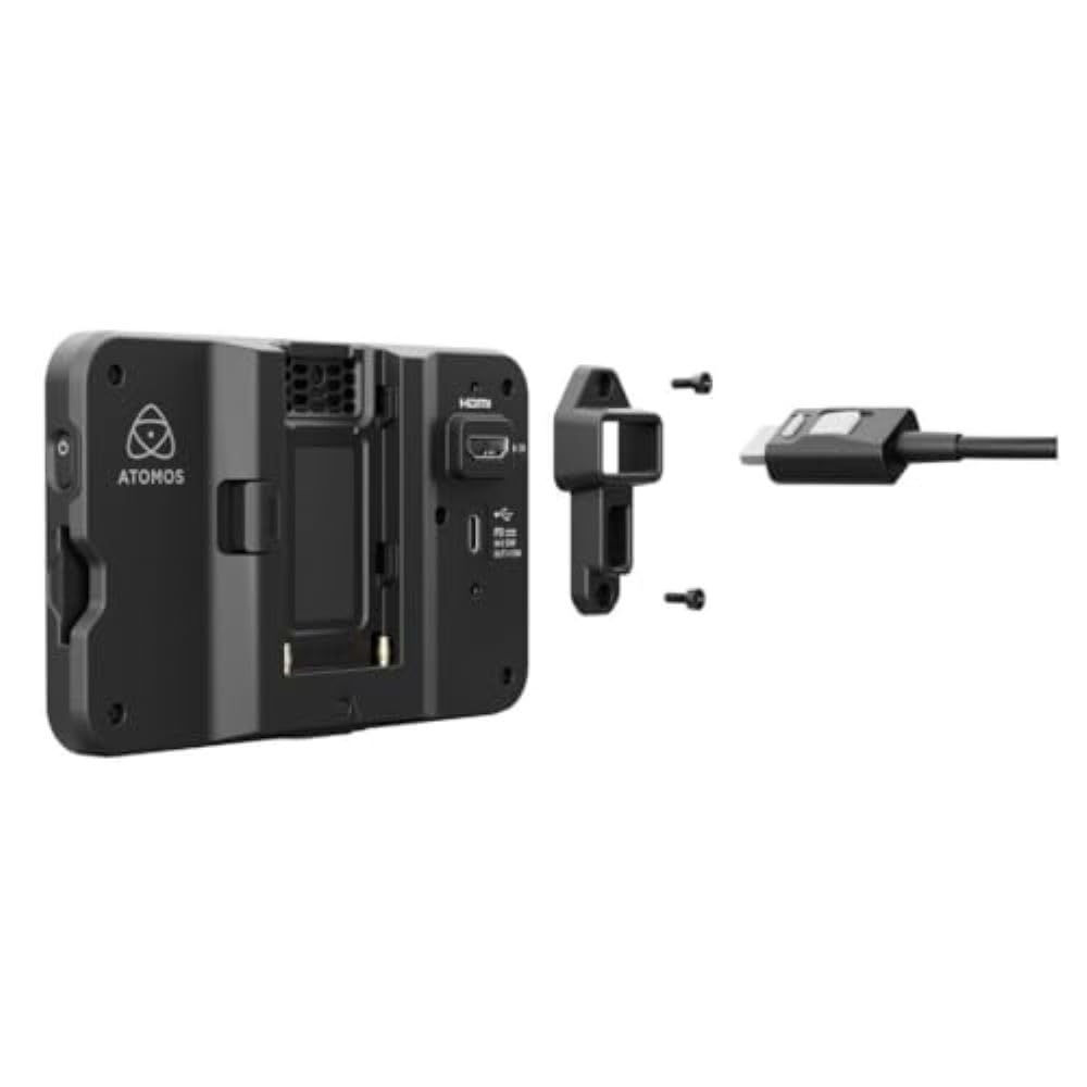 Atomos Shinobi II Monitor Bundle with Watson NP-F770 Lithium-Ion Battery (7.4V 4400mAh), Compact AC/DC Charger for L/M Series Batteries & 5-Pack Anti-Static Screen Wipes - Perfect for Filmmaking, Vlogging & Professional Video Production