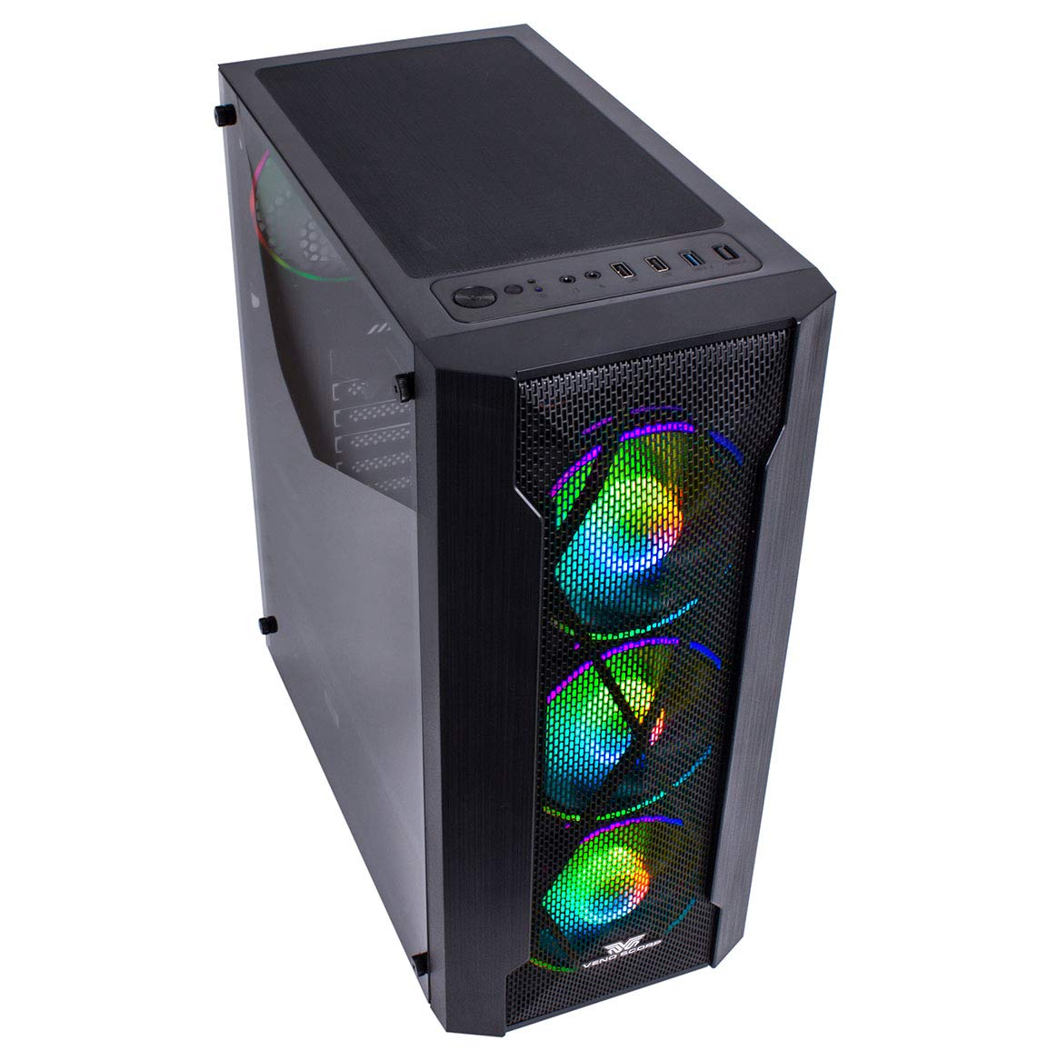 Veno Scorp Gaming PC Bundle - Intel Core i7 2600, 16GB RAM, 256GB SSD + 1TB HDD, GTX 1650 4GB, Windows 10, USB 3.0 - Perfect for Gaming, Streaming & Content Creation