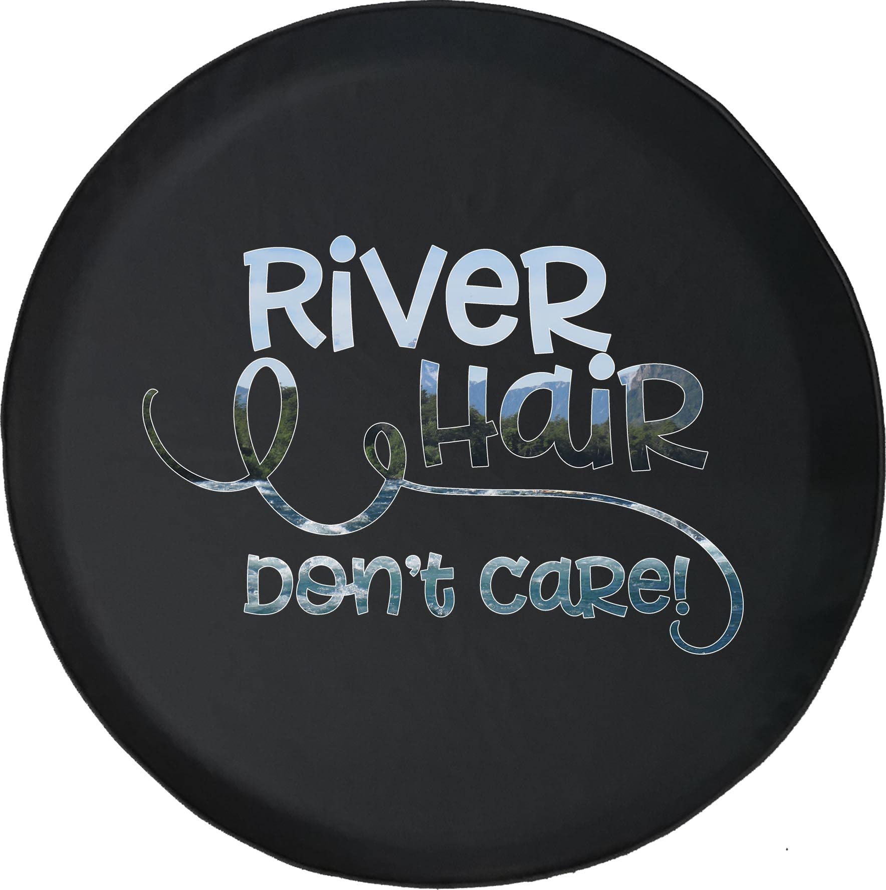 35 Inch Black Spare Tire Cover for Rafting Kayak Canoe - Durable Tire Accessories for Trailers, Trucks, SUVs, Campers & RVs | Perfect for Outdoor Adventures, Road Trips and Water Sports