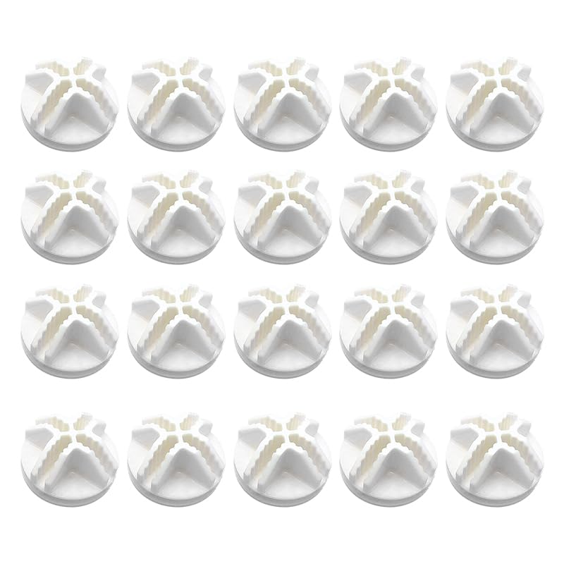 Plastic Wire Cube Connectors - 20-Piece White Modular Storage Connectors for Closet Organizers & Wire Grid Shelving | Perfect for DIY Storage Cubes, Closet Systems, and Home Organization