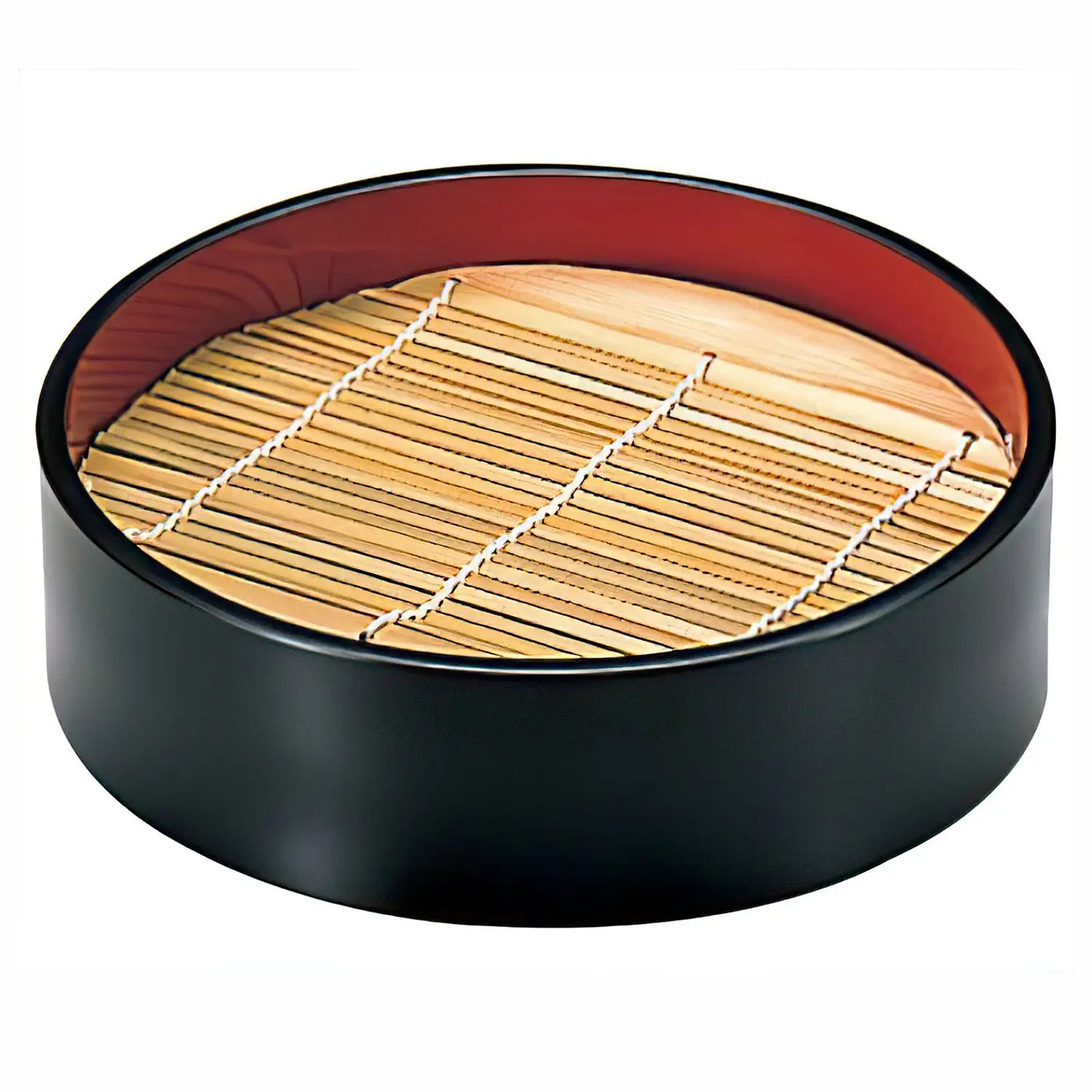 EBM ABS Resin Round Soba Noodle Serving Box - BPA-Free Japanese Style Lunch Container for Sushi, Noodles & Meal Prep - Perfect for Home, Office & Picnics