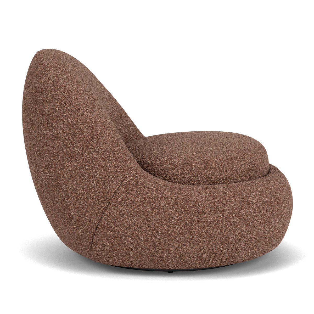 Babette Boucle Swivel Armchair - Modern Velvet Upholstered Accent Chair with 360° Rotation for Living Room, Bedroom, or Office