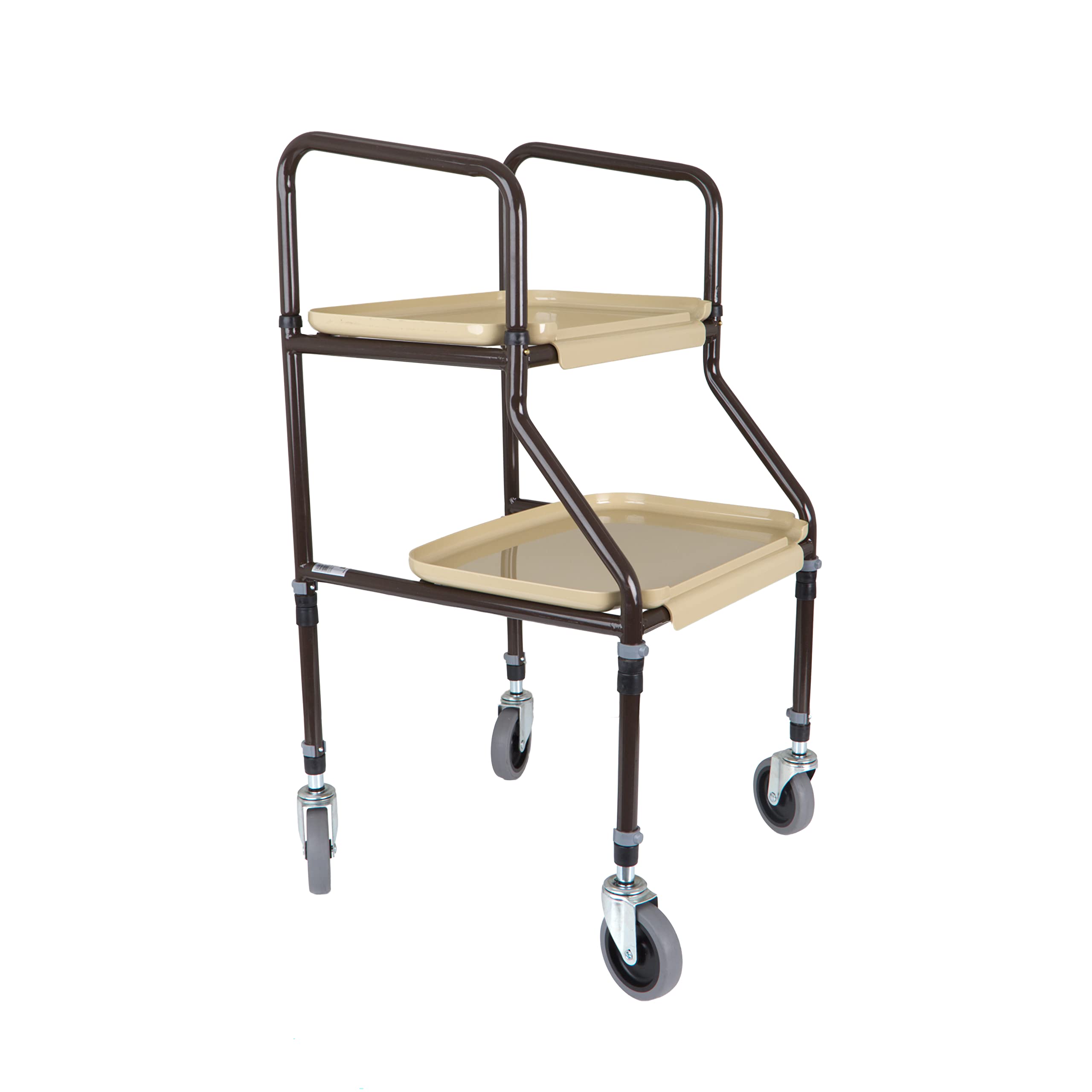 Adjustable Height Homecraft Shelf Trolley - Mobile Storage Organizer for Bedroom, Kitchen & Office - Rolling Utility Cart with Wheels for Easy Organization & Space Saving