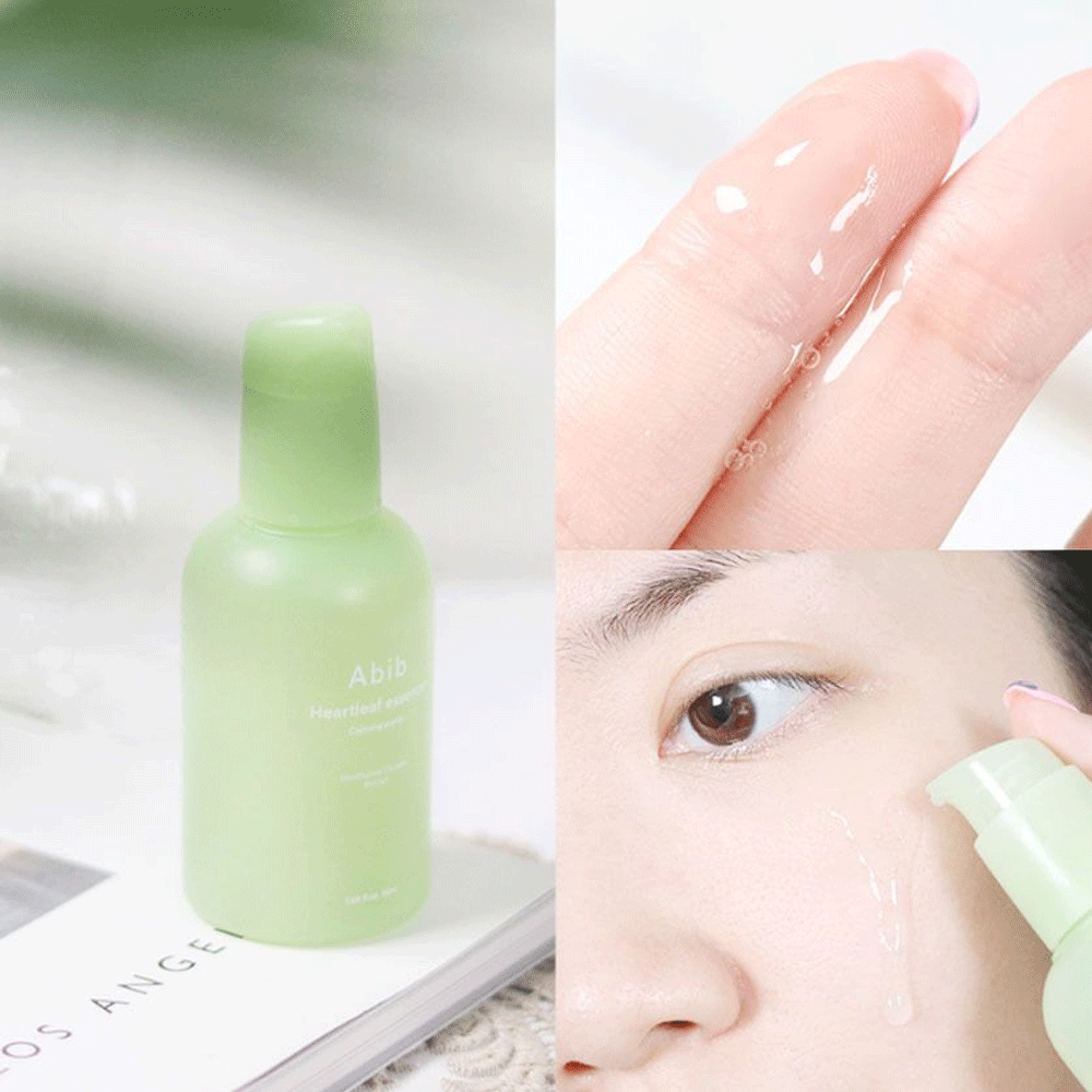 Abib Heartleaf Essence Calming Pump 50ml - Soothing Facial Serum for Sensitive Skin, Hydrating & Redness Relief - Perfect for Daily Skincare Routine & Post-Treatment Care