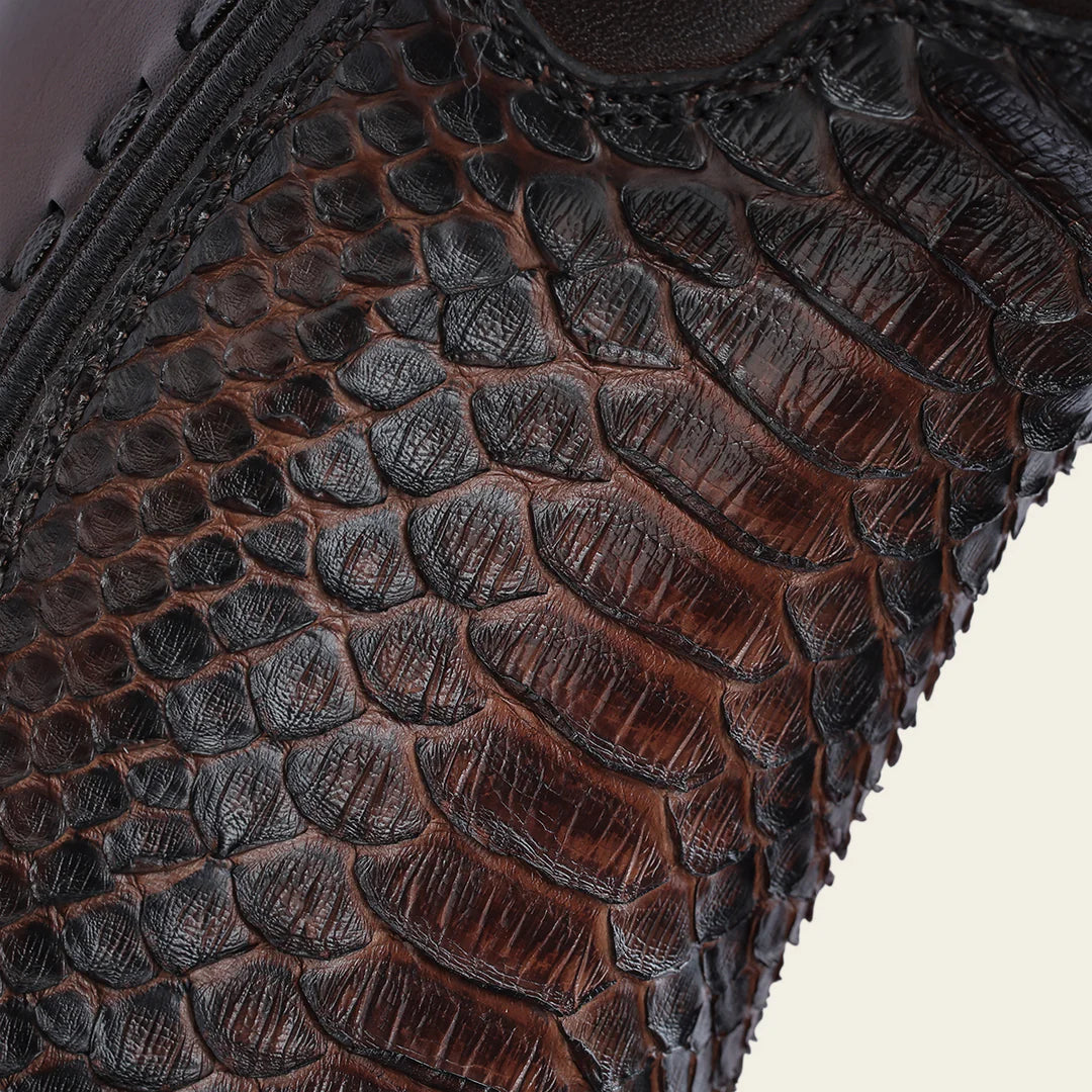 1J3GPH Men's Cuadra Honey Dress Cowboy Python Skin Boots - Western Style Leather Boots for Rodeo, Country Music & Cowboy Fashion