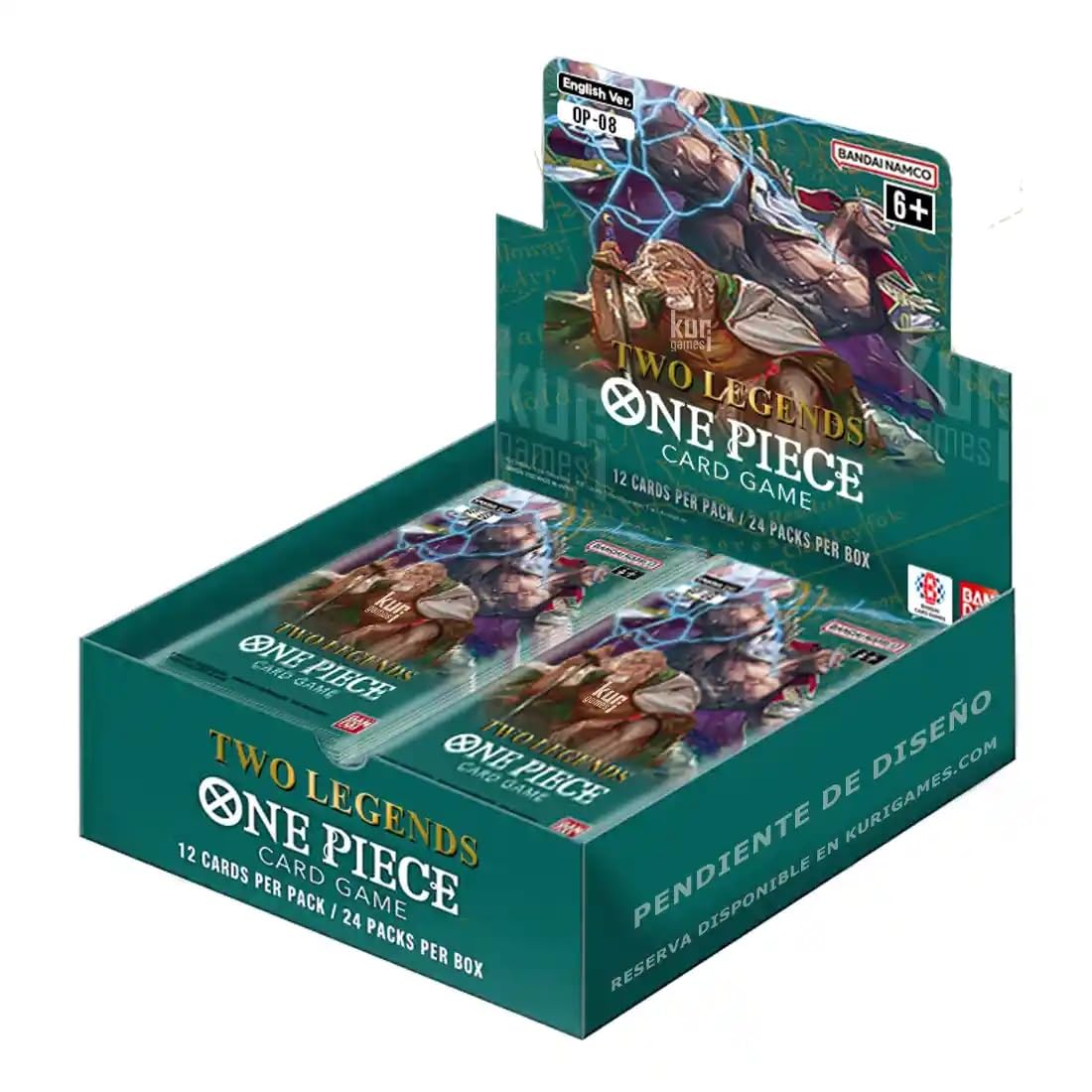 One Piece OP08 Two Legends Booster Box - 24 Packs English Edition | Anime Trading Card Game for Collectors & Battles | Perfect for Tournaments, Gifts & Game Nights