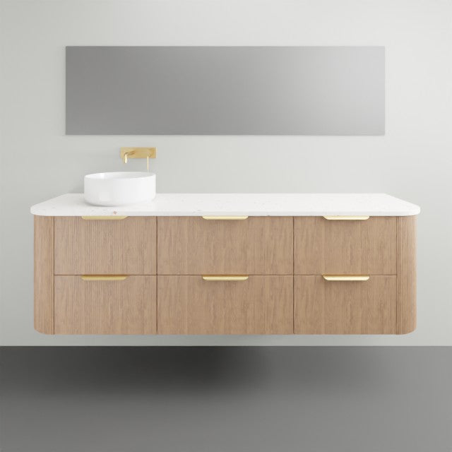 ADP Thirroul Wall Mounted Bathroom Vanity with Sink - Modern Floating Vanity for Small Bathrooms, Powder Rooms & Master Baths