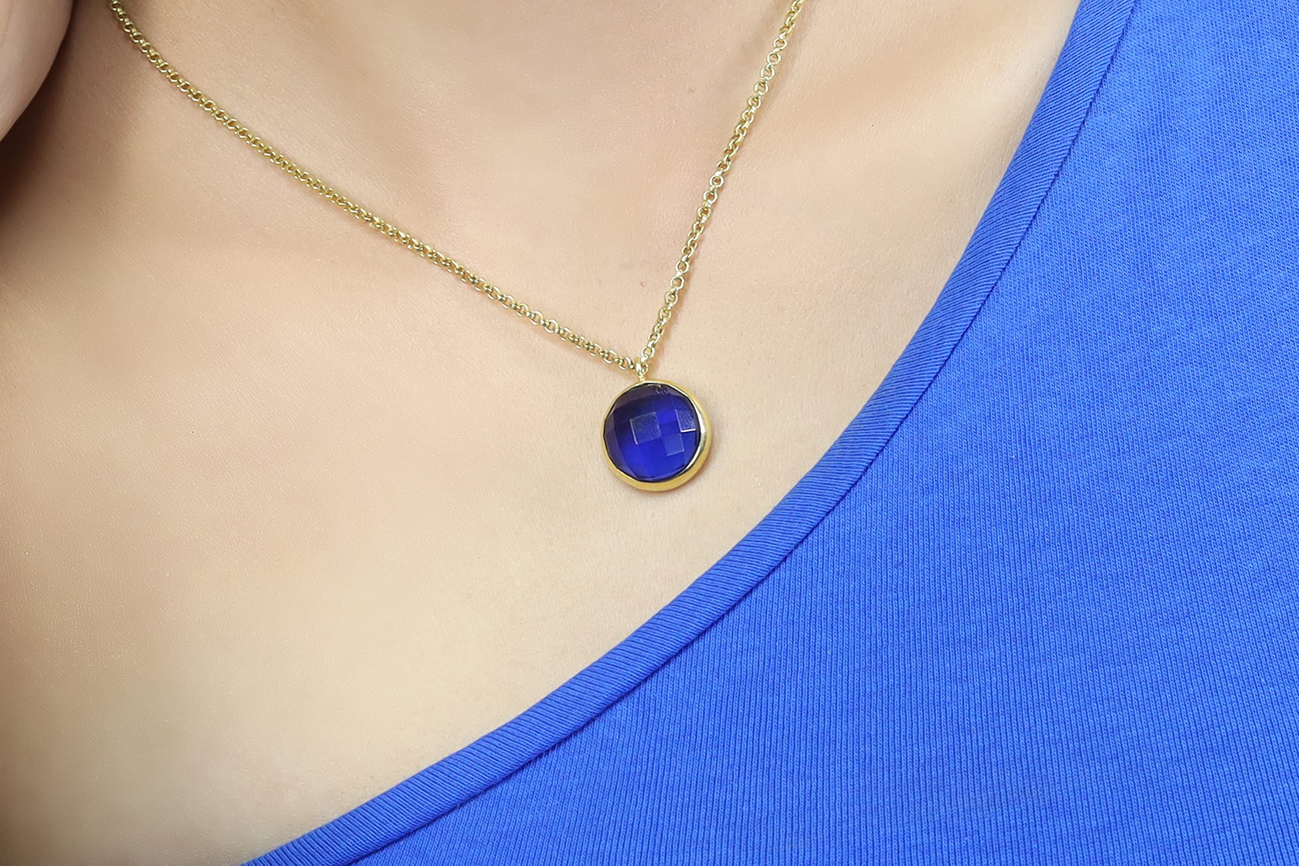 Vibrant Blue Sapphire Pendant Necklace - Handcrafted Gemstone Jewelry for Women - Perfect Birthday, Bridal & Anniversary Gift - Elegant Jewelry Box Included | Ideal for Weddings, Date Nights & Special Occasions