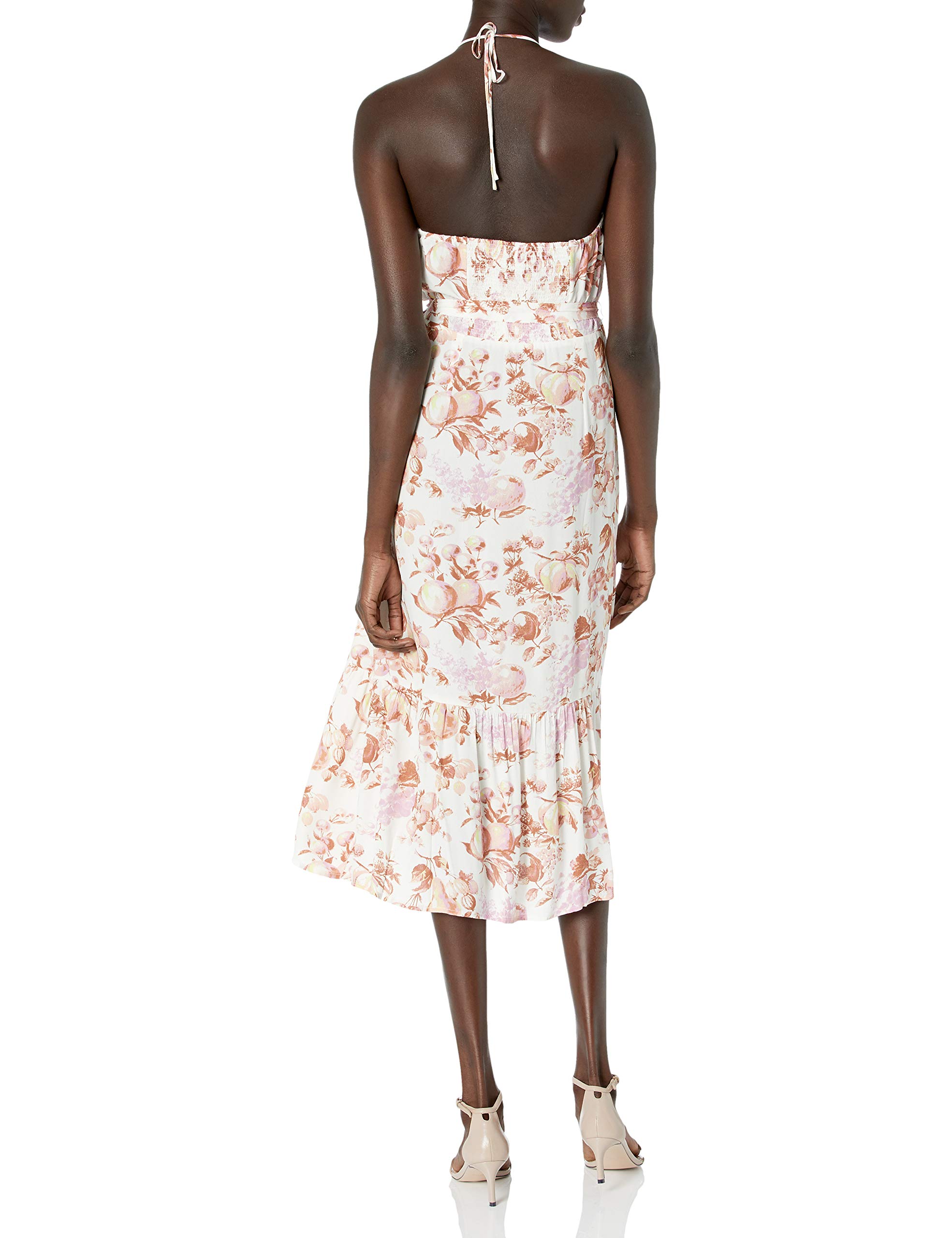 PAIGE Women's Jade Midi Dress - Flowy Summer Dress with V-Neck & Ruffle Sleeves for Casual Wear, Date Night & Beach Vacation