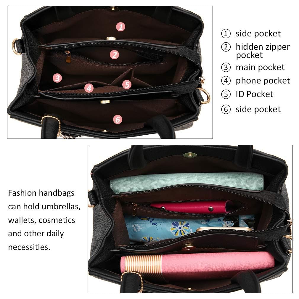 Premium Genuine Leather Handbags for Women - Top Handle Satchel & Tote Bags - Stylish Work Purse, Everyday Carry & Special Occasion Accessory