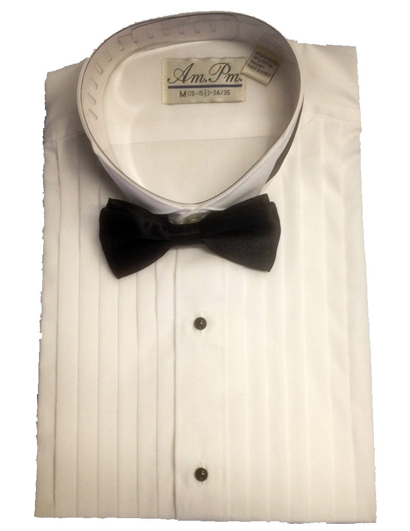 Men's Classic Black 5-Piece 1-Button Tuxedo Suit Set with Dress Shirt, Bow Tie & Cummerbund | Formal Wedding, Prom, Black Tie Event Attire
