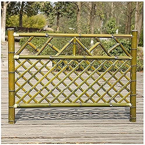 Zheshitech Expandable Bamboo Trellis Fence - 100x80cm Outdoor Garden Border for Vegetables, Pets & Decor | Weather-Resistant Wooden Picket Fencing for Patio, Yard & Landscape Edging