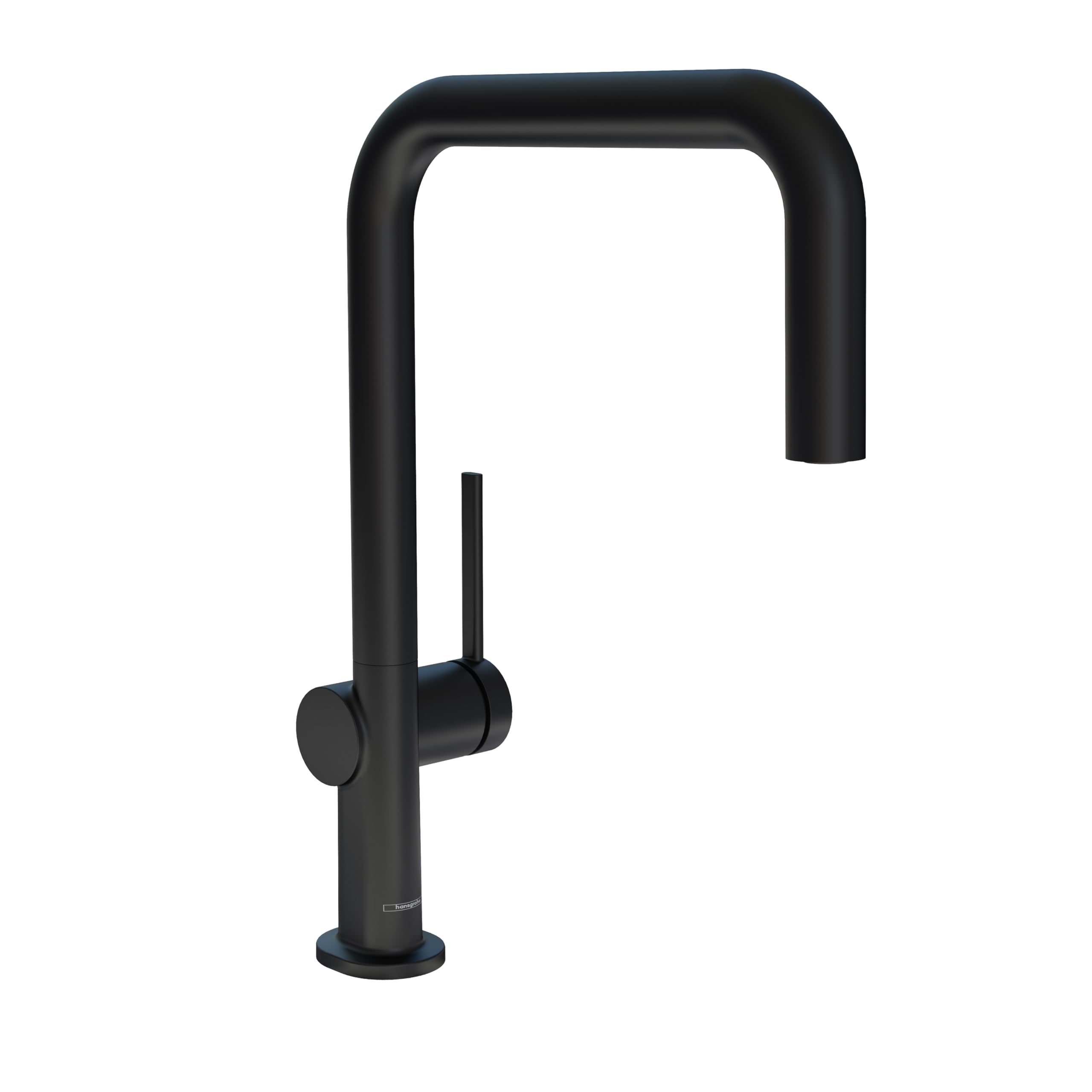 Hansgrohe Talis N Black High Arc Pull-Down Kitchen Faucet with Swivel Spout - Matte Black Finish (Model 72806671) - Perfect for Modern Farmhouse & Industrial Style Kitchens