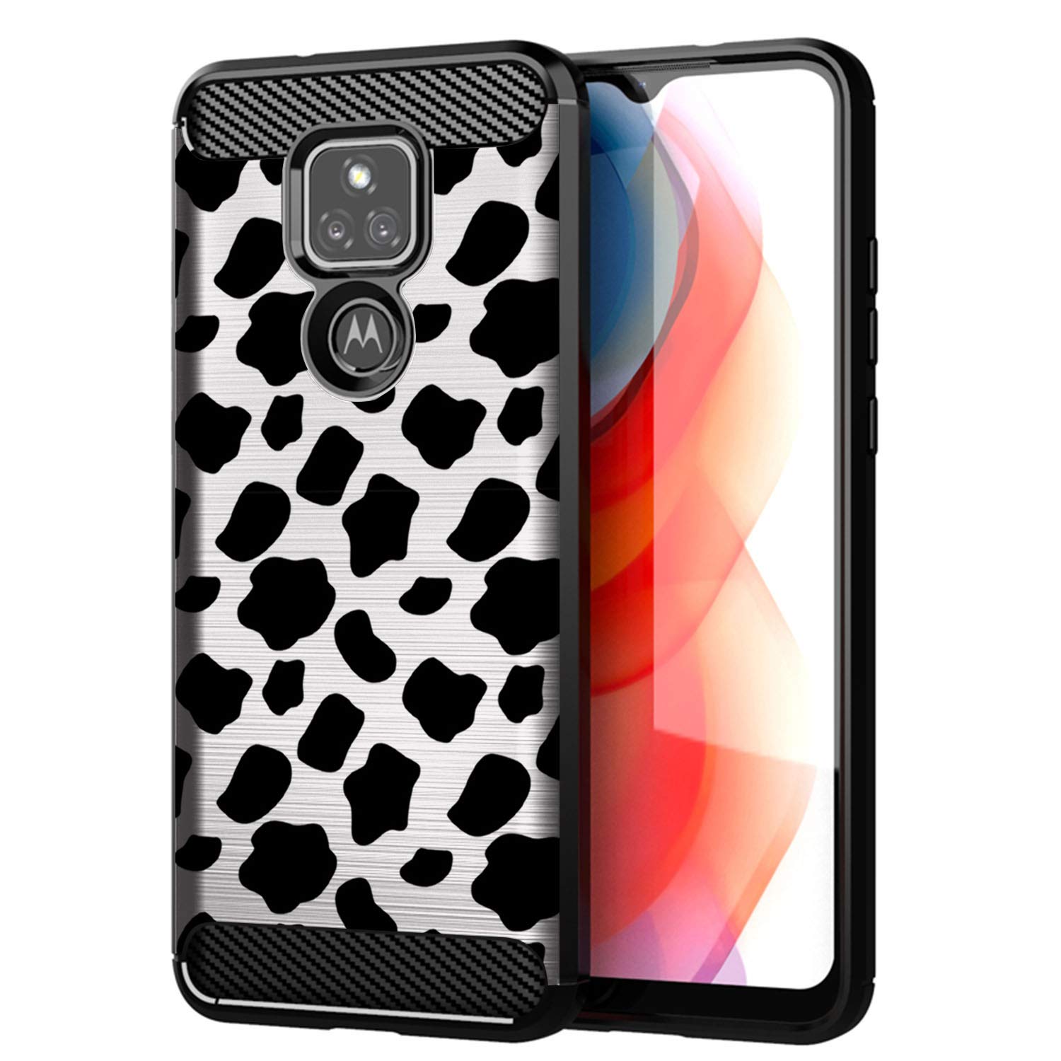 Premium TPU Shockproof Case for Motorola Moto G Play (2021) - Slim Flexible Protective Cover with Cow Print Design | Perfect for Everyday Use, Work & Travel Protection