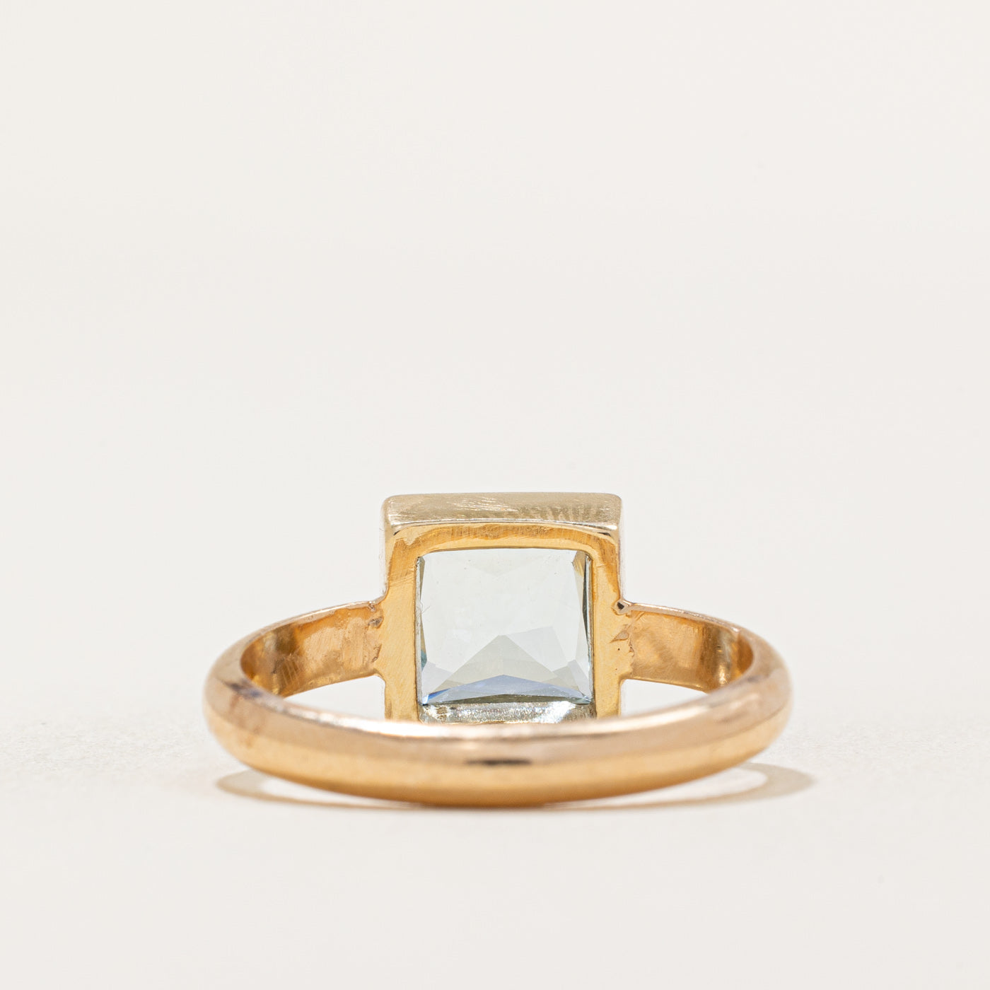 1.30ct Bezel Set Square Cut Aquamarine Ring - Size 6.75 | March Birthstone Jewelry | Elegant Engagement, Anniversary & Gift for Her | Perfect for Weddings, Parties & Special Occasions