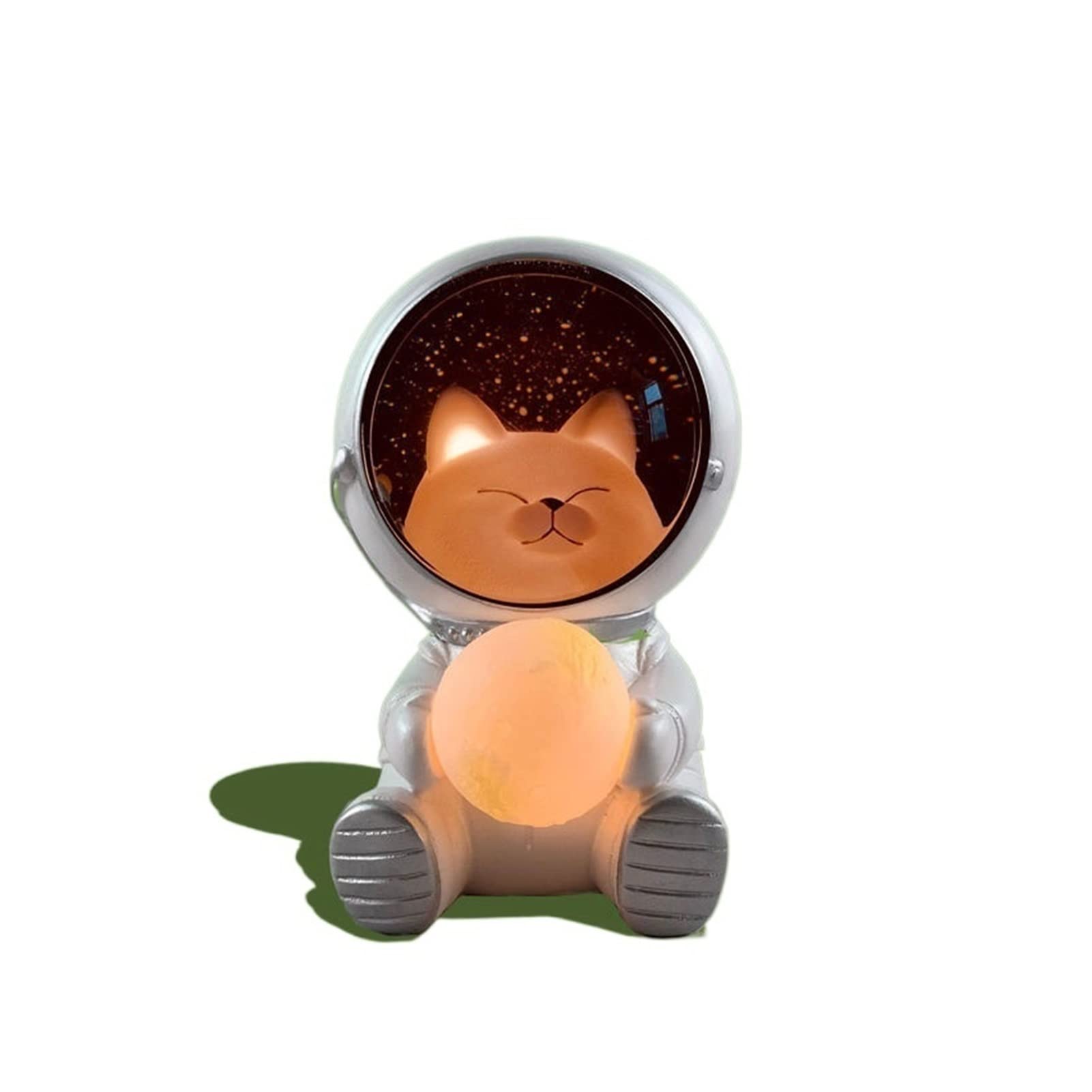 Creative Astronaut Night Light - Cute Spaceman LED Lamp for Kids Room, Bedroom Decor, Home Furnishing & Unique Gift Idea | Perfect for Nursery, Birthday Presents & Themed Parties (Kitten Emitting Color)