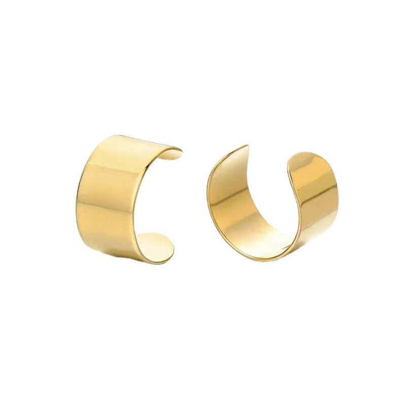Minimalist Surgical Steel C-Shaped Ear Clip Ear Cuff for Women | ER8537 | Perfect for Everyday Wear, Parties & Special Occasions