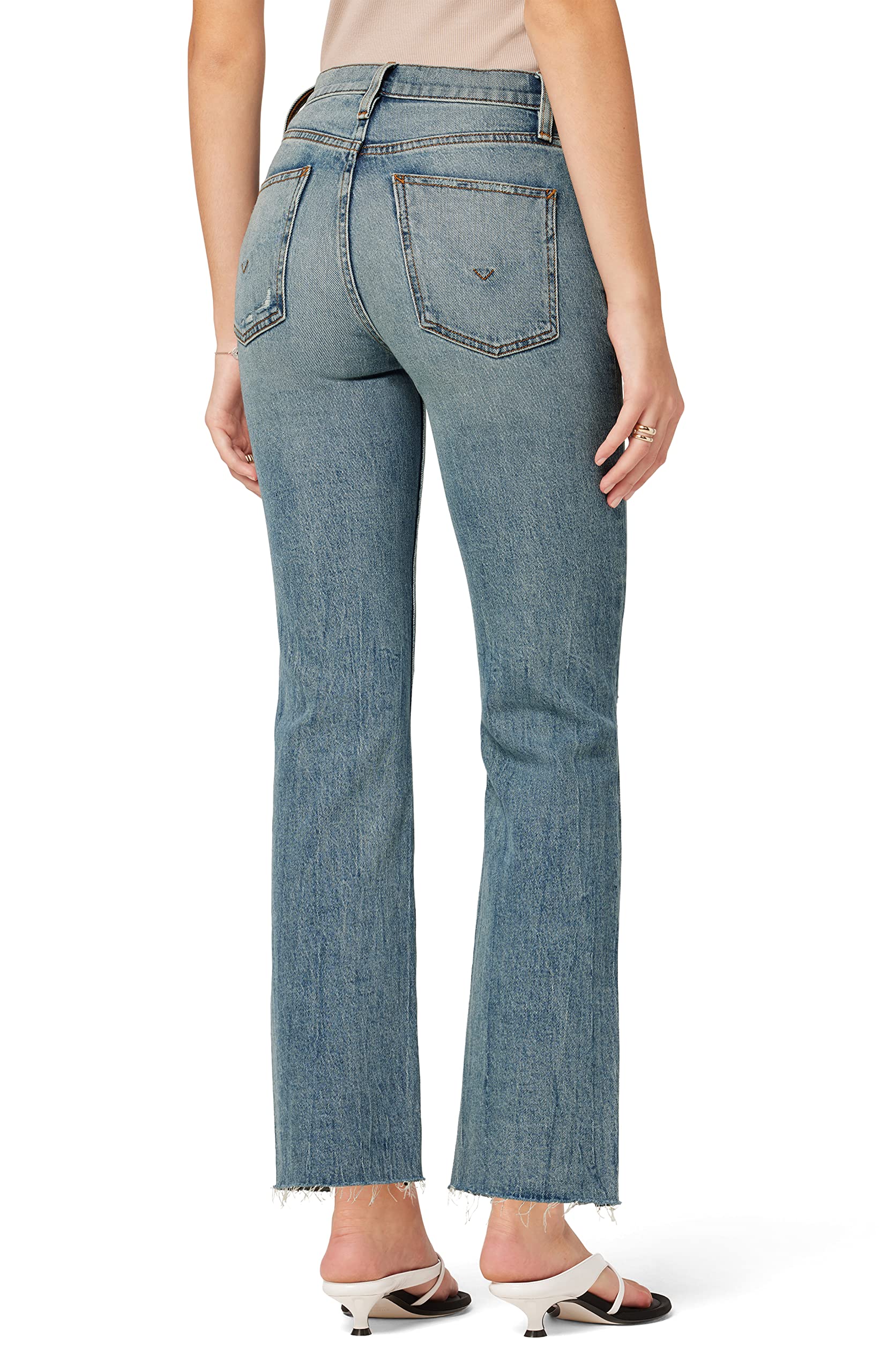 HUDSON Women's Remi High-Rise Straight Leg Ankle Jeans - Slimming Denim Pants for Casual Wear & Everyday Outfits